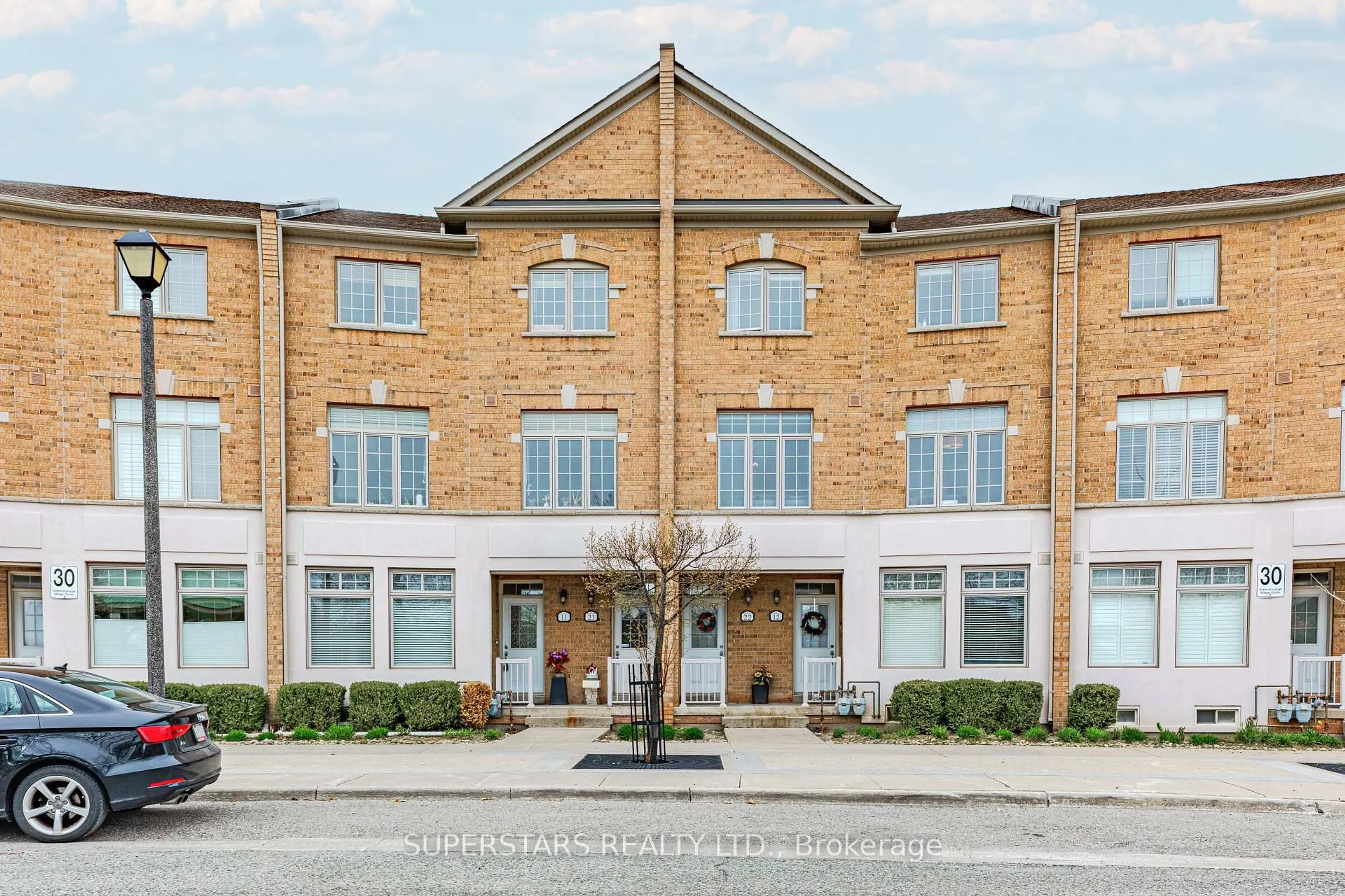 Home with brick exterior material, building for 30 Greensborough Village Circ, Markham Ontario L6E 1Z1