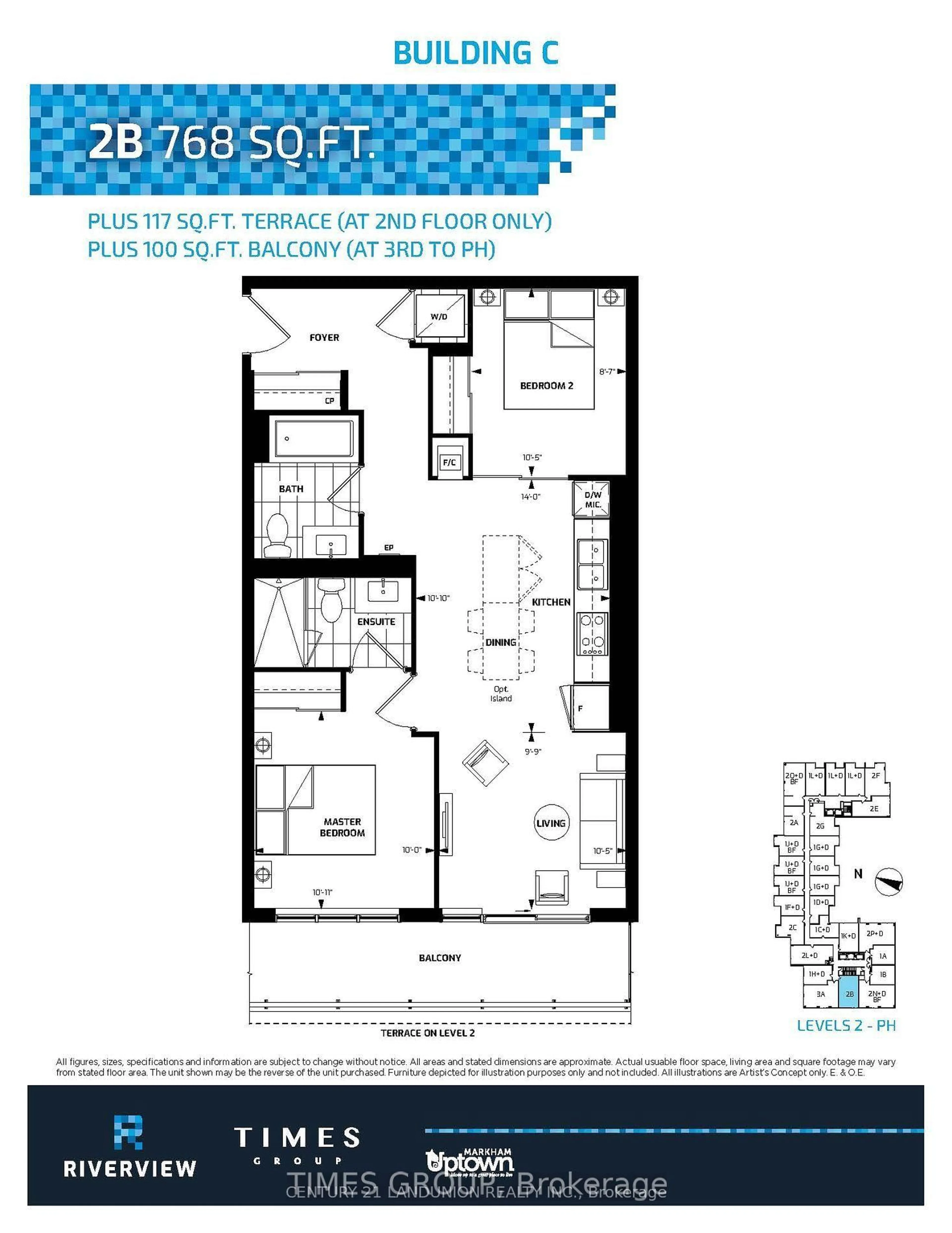 Floor plan for 38 Water Walk Dr #1906, Markham Ontario L3R 6M8