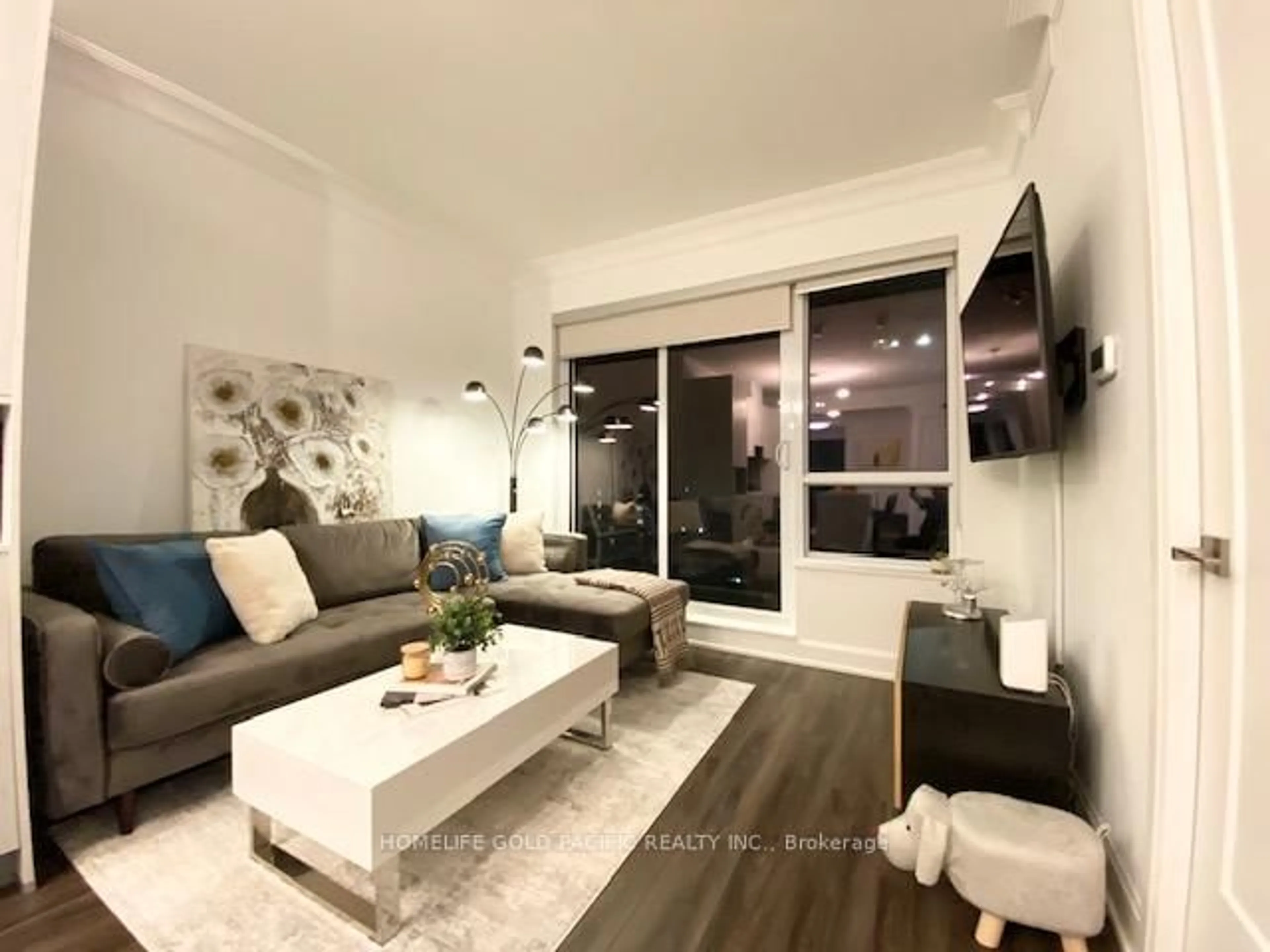 Living room with furniture, unknown for 18 Water Walk Dr #802, Markham Ontario L3R 6L5