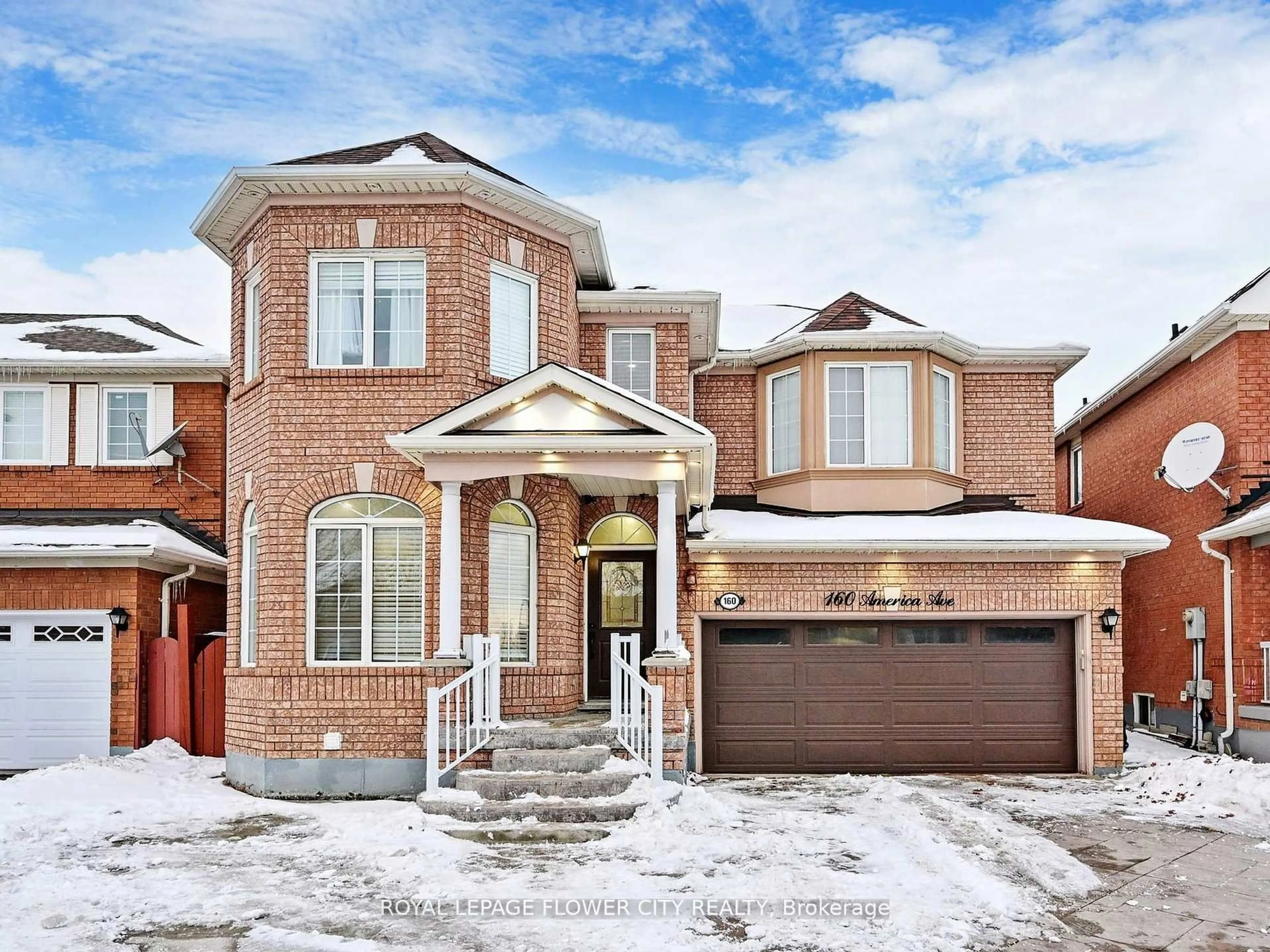 Home with brick exterior material, street for 160 America Ave, Vaughan Ontario L6Z 3E8