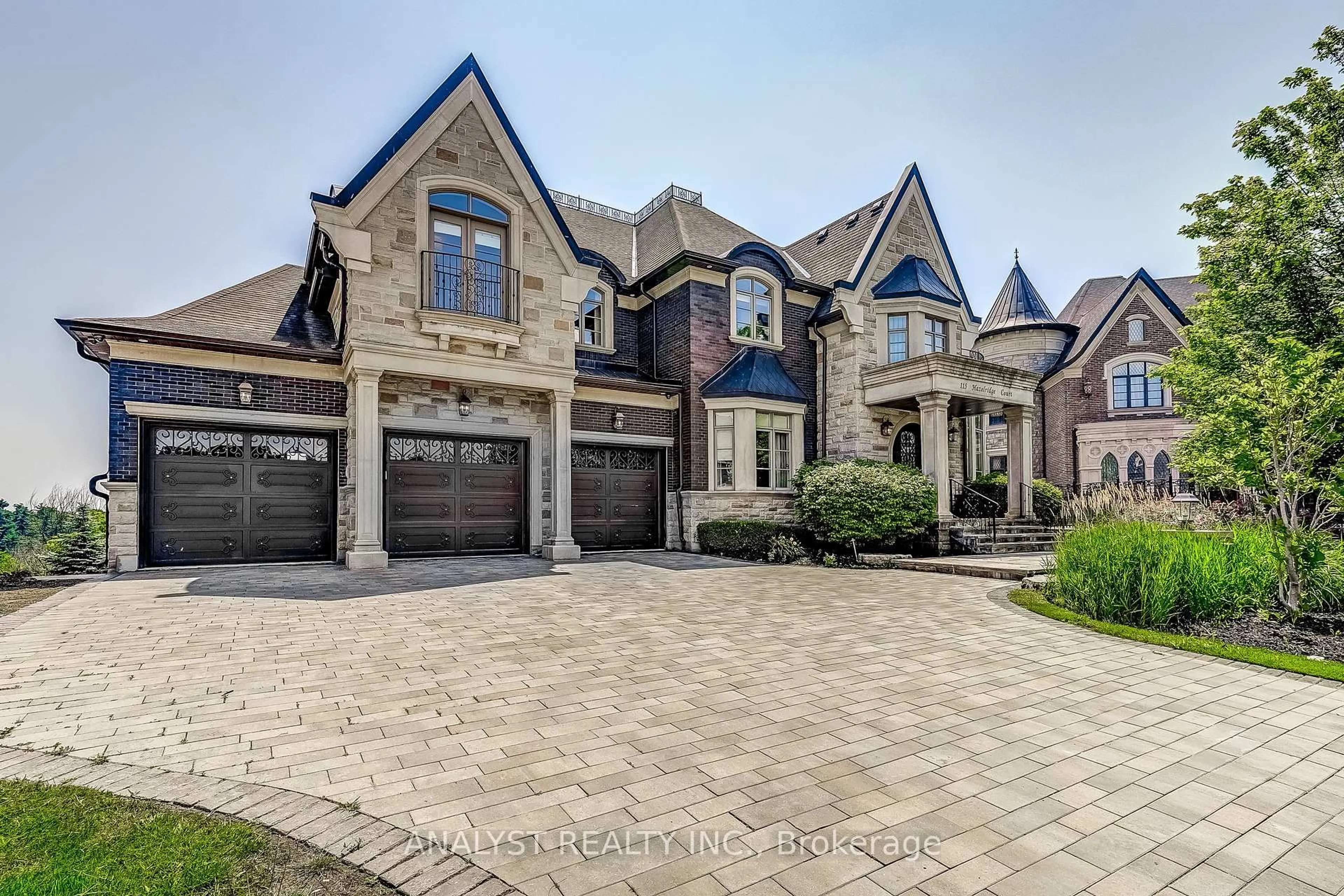 Home with brick exterior material, street for 115 Hazelridge Crt, Vaughan Ontario L0J 1C0