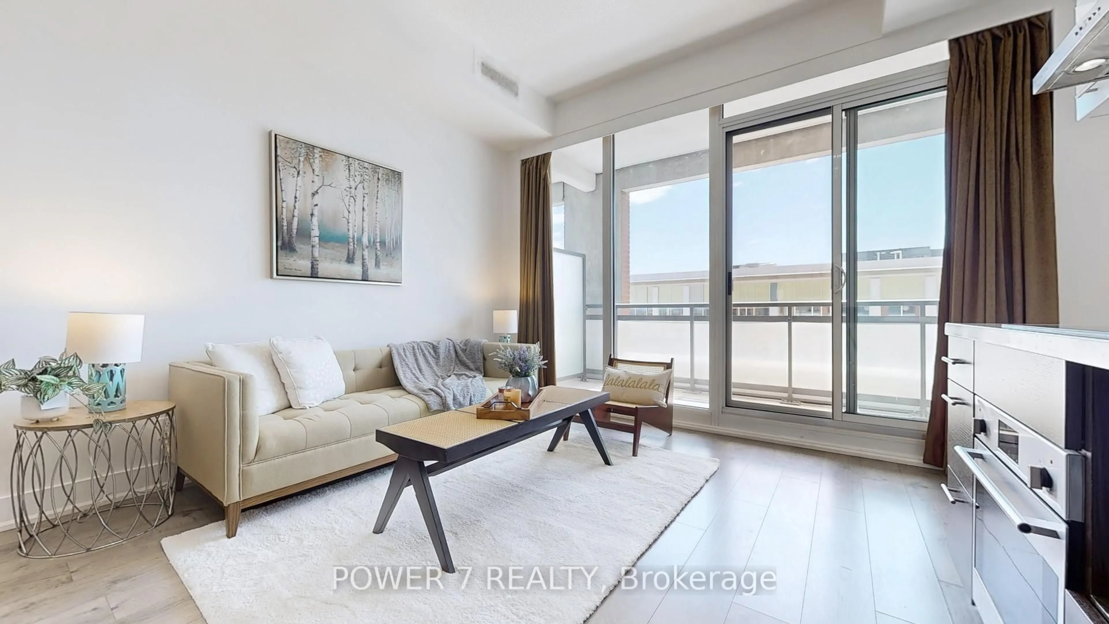 Living room with furniture, unknown for 180 Enterprise Blvd #408, Markham Ontario L6G 0G4