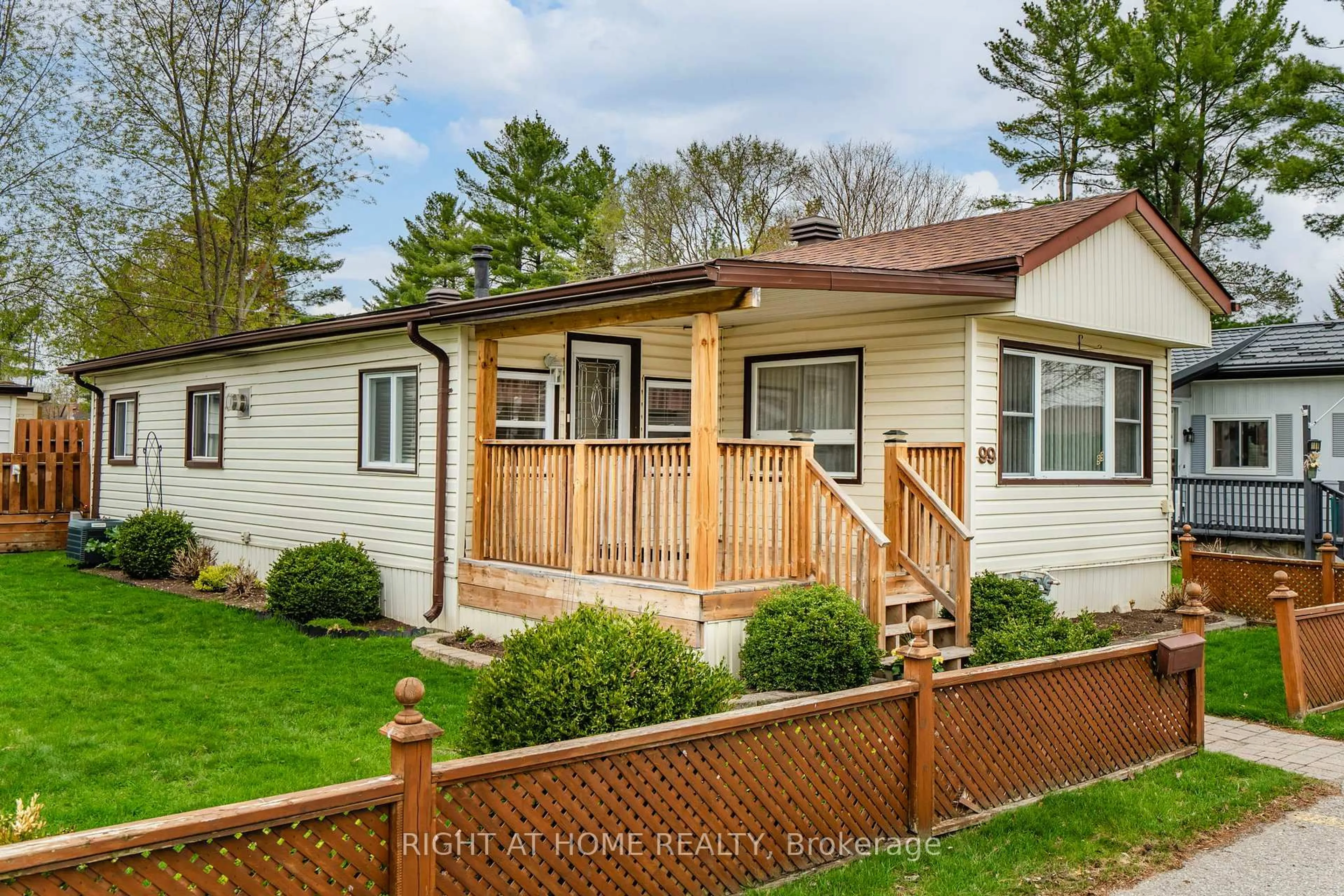 Home with vinyl exterior material, street for 99 8th St, Essa Ontario L3W 0L4