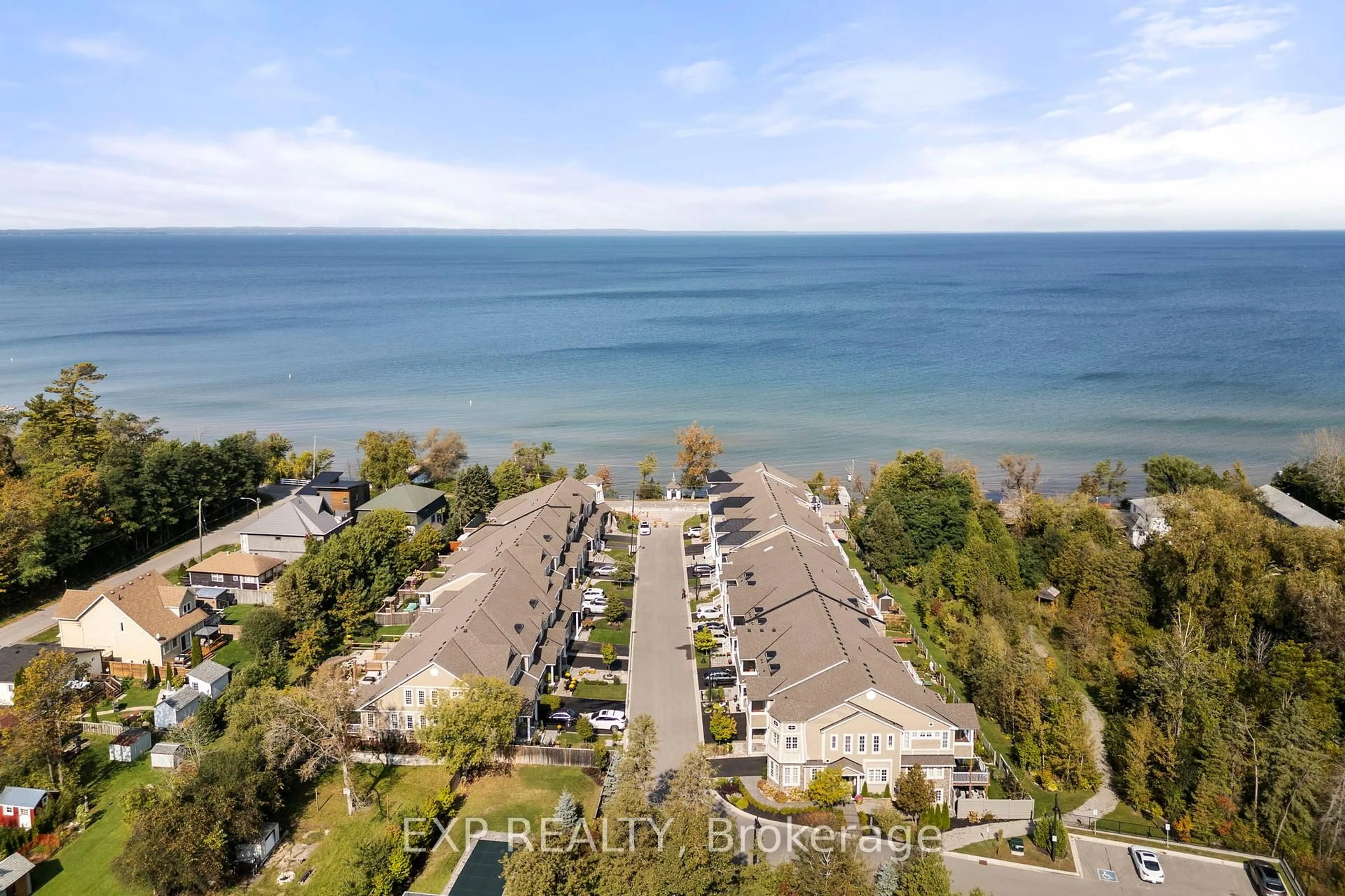 A pic from outside/outdoor area/front of a property/back of a property/a pic from drone, water/lake/river/ocean view for 57 Courting House Pl, Georgina Ontario L0E 1L0