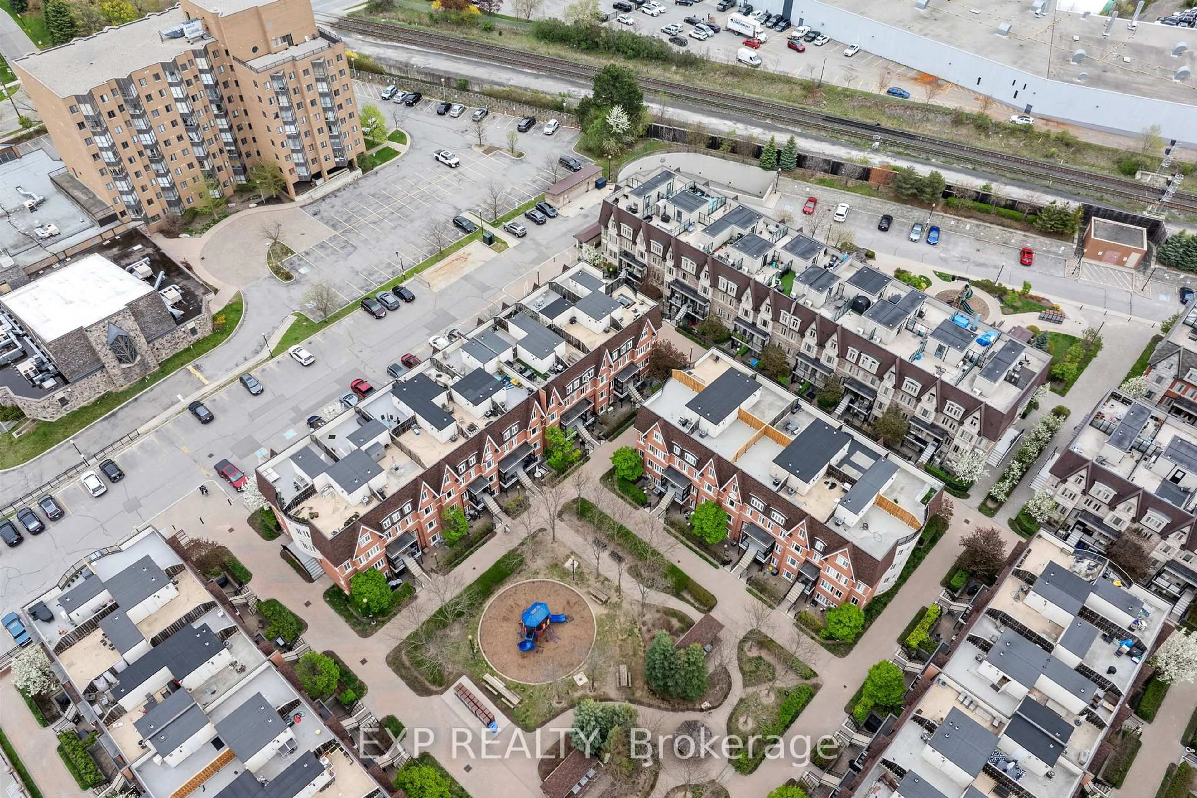 A pic from outside/outdoor area/front of a property/back of a property/a pic from drone, street for 316 John St #238, Markham Ontario L3T 0A7
