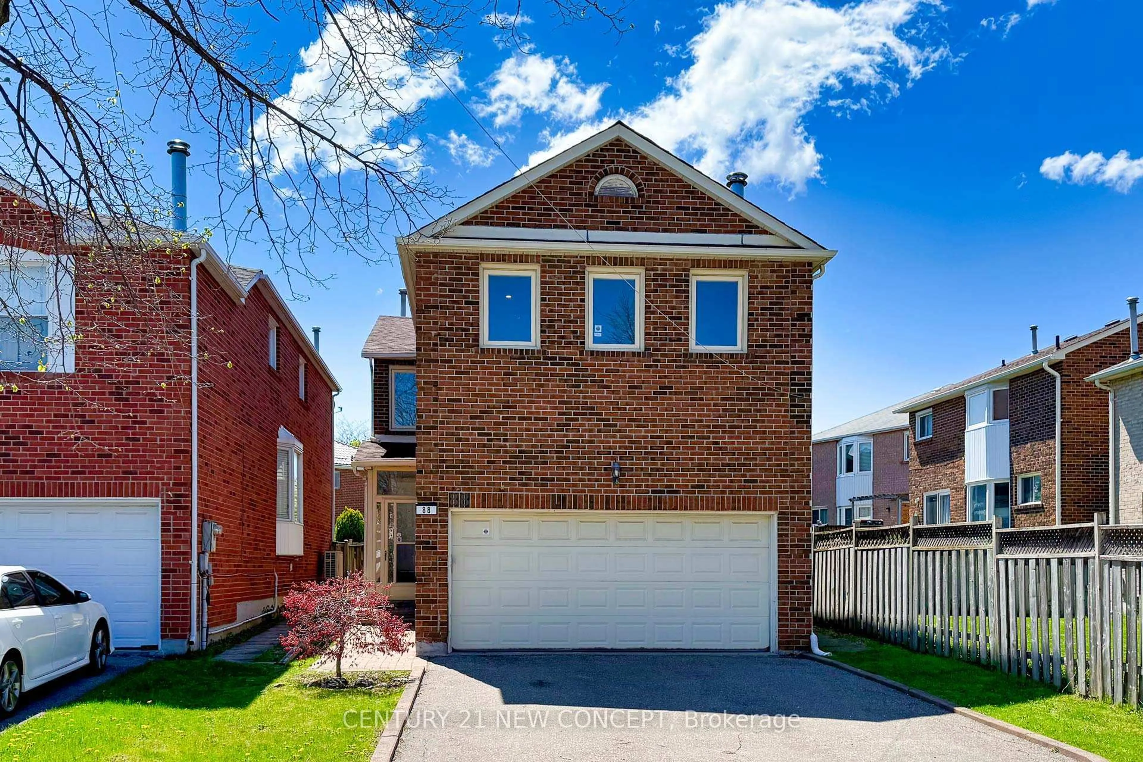 Home with brick exterior material, street for 88 Bradbeer Cres, Vaughan Ontario L4J 5N1
