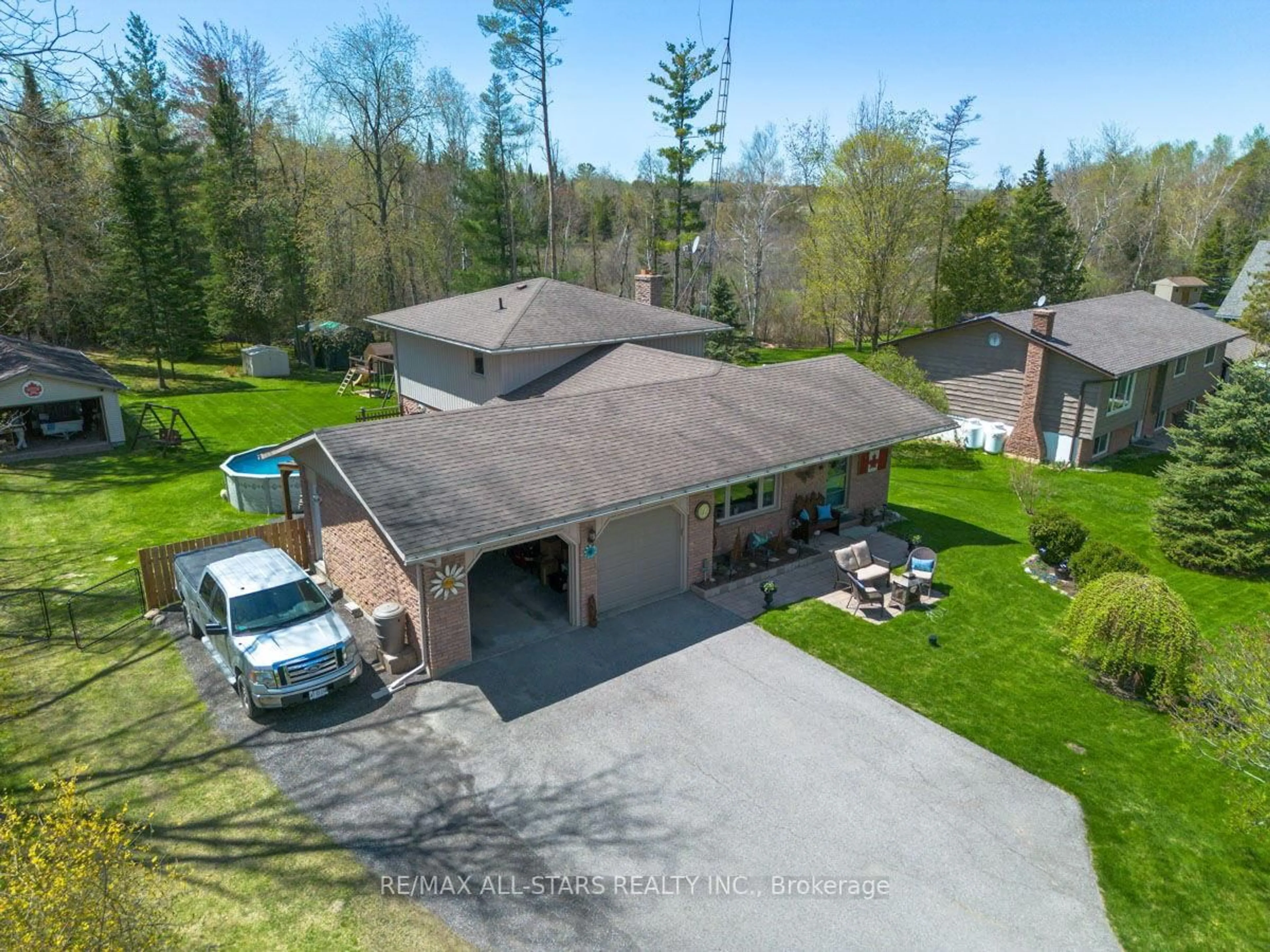 A pic from outside/outdoor area/front of a property/back of a property/a pic from drone, unknown for 44 Blackwater Rd, Brock Ontario L0C 1H0