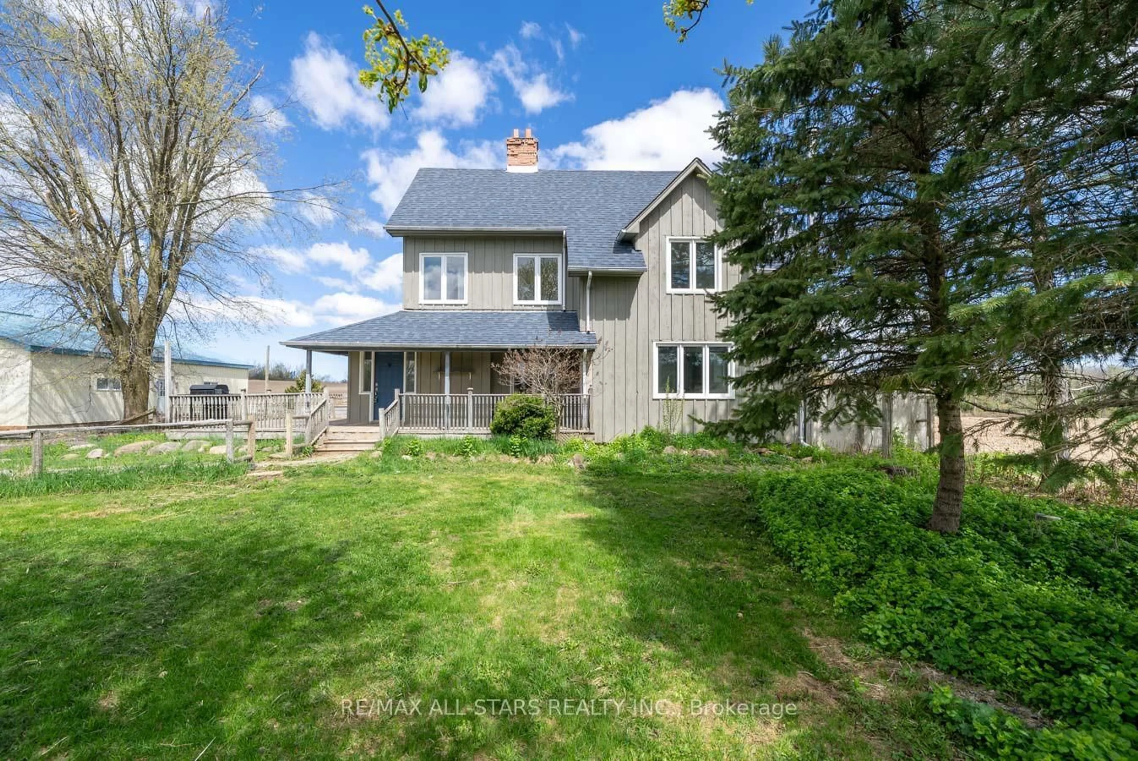 A pic from outside/outdoor area/front of a property/back of a property/a pic from drone, unknown for 1705 Brock Concession 7 N/A, Brock Ontario L0C 1H0