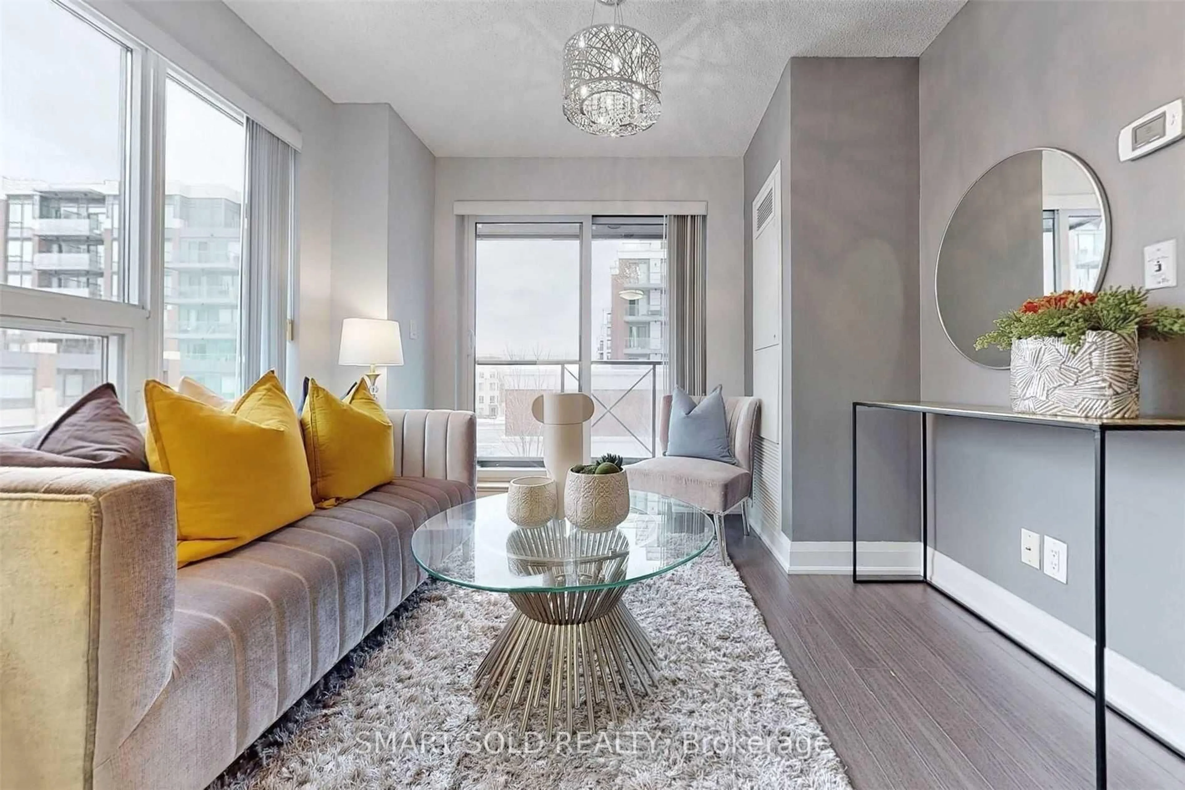 Living room with furniture, unknown for 1 Uptown Dr #515, Markham Ontario L3R 5C1