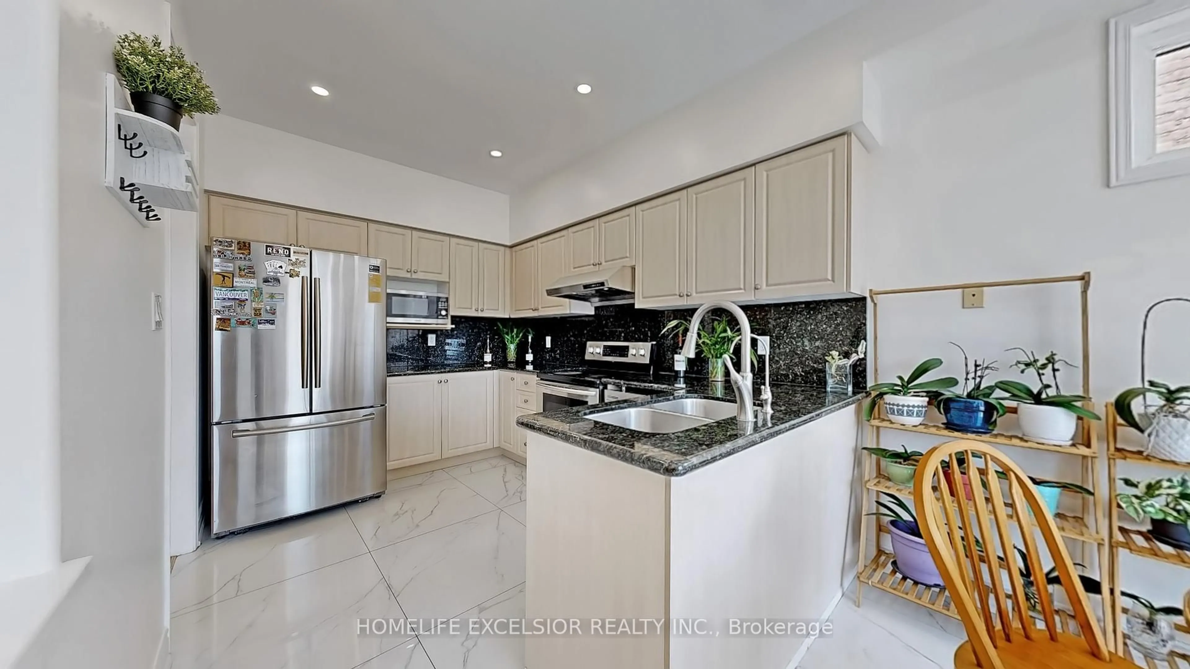 Contemporary kitchen, ceramic/tile floor for 36 Cashmere Cres, Markham Ontario L3S 4P8