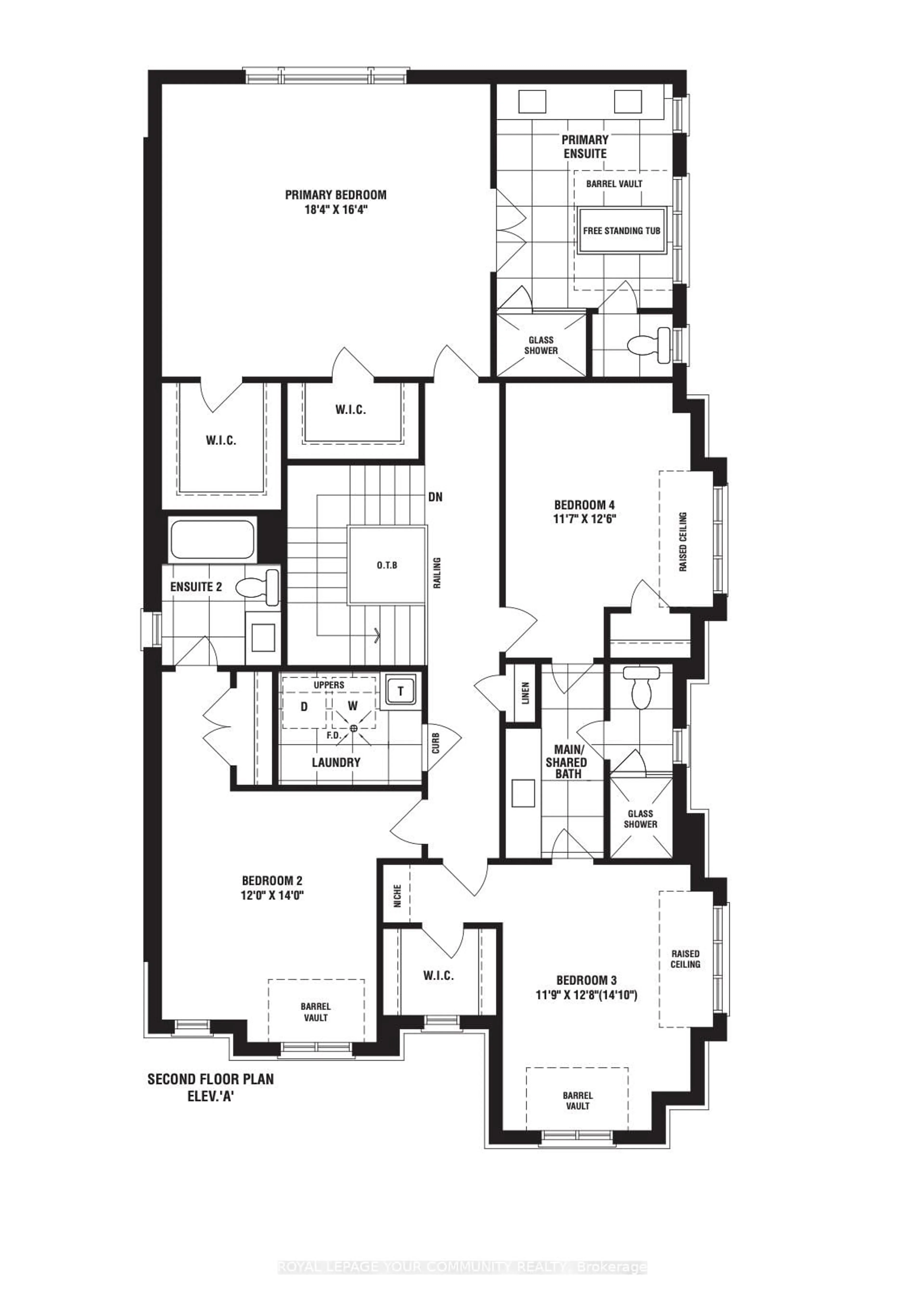 Floor plan for 115 Muret Cres #Lot 16, Vaughan Ontario L6A 4H4