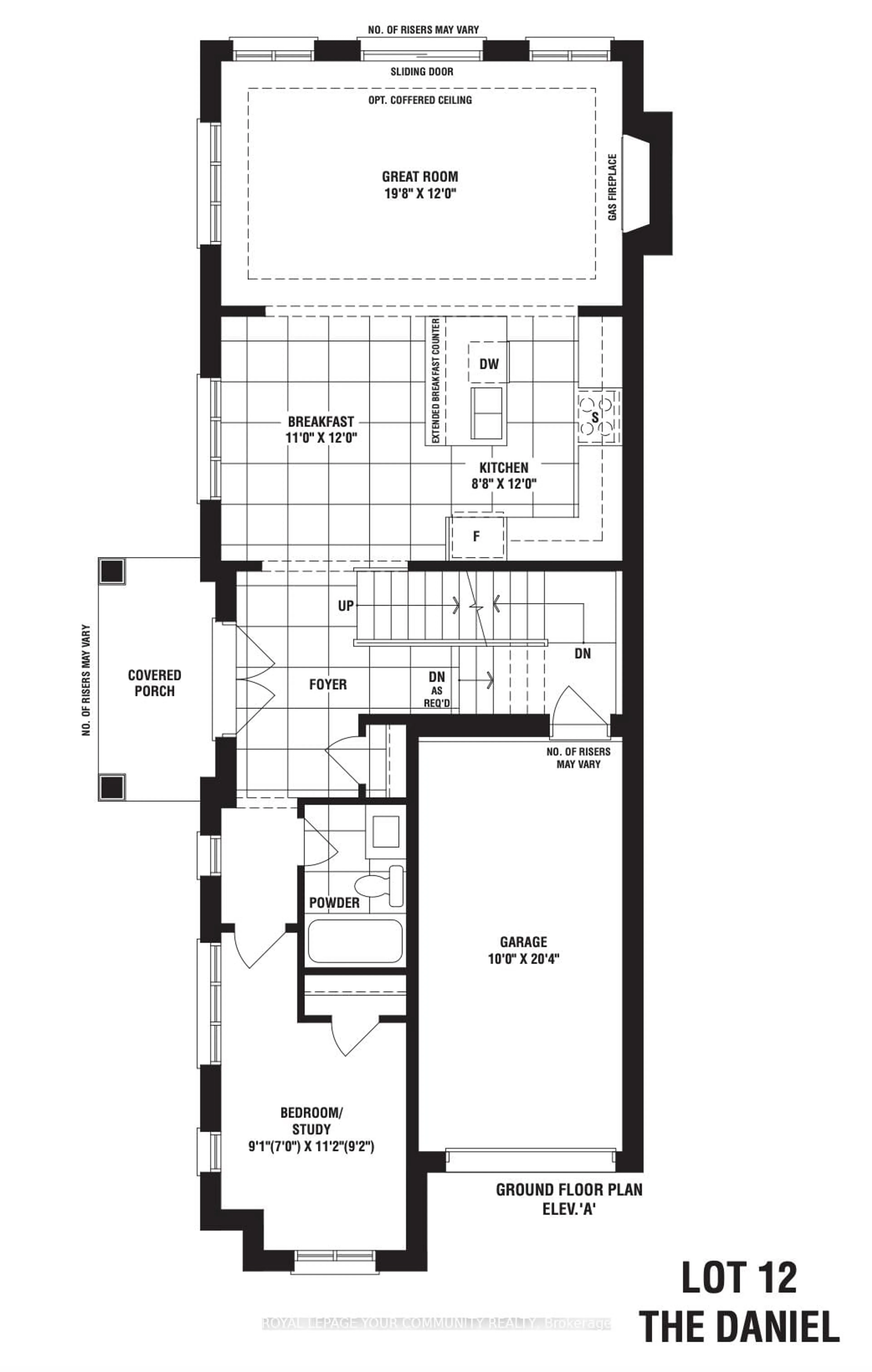 Floor plan for 131 Muret Cres #Lot 12, Vaughan Ontario L6A 4H4
