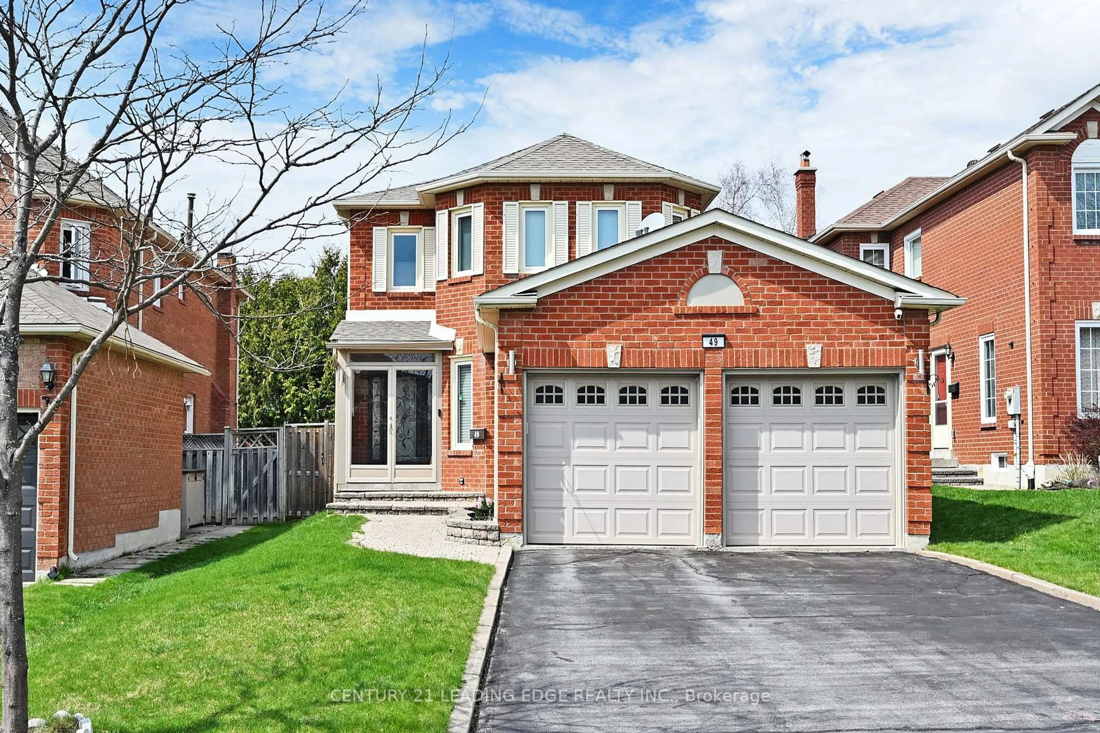 Home with brick exterior material, street for 49 Militia Tr, Markham Ontario L3R 9H7