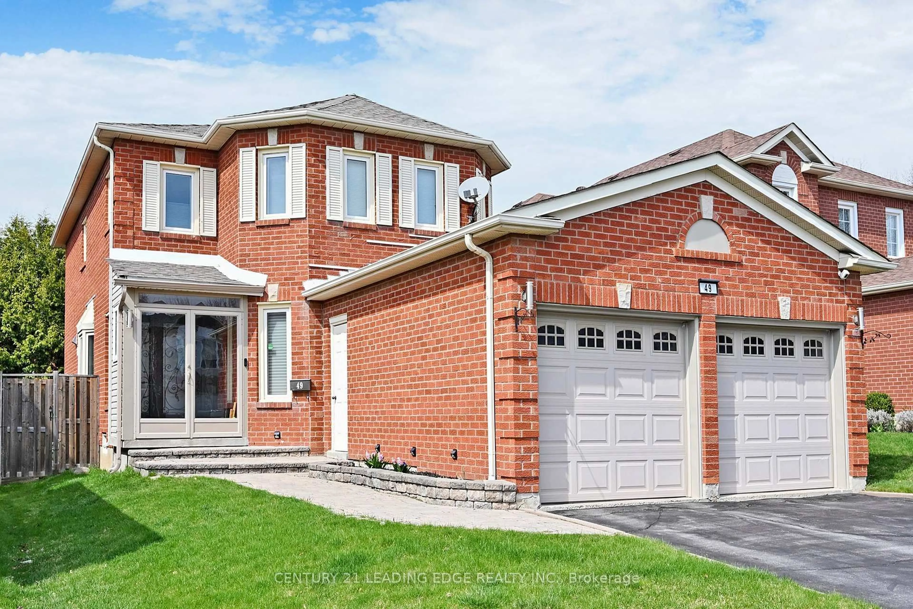 Home with brick exterior material, street for 49 Militia Tr, Markham Ontario L3R 9H7