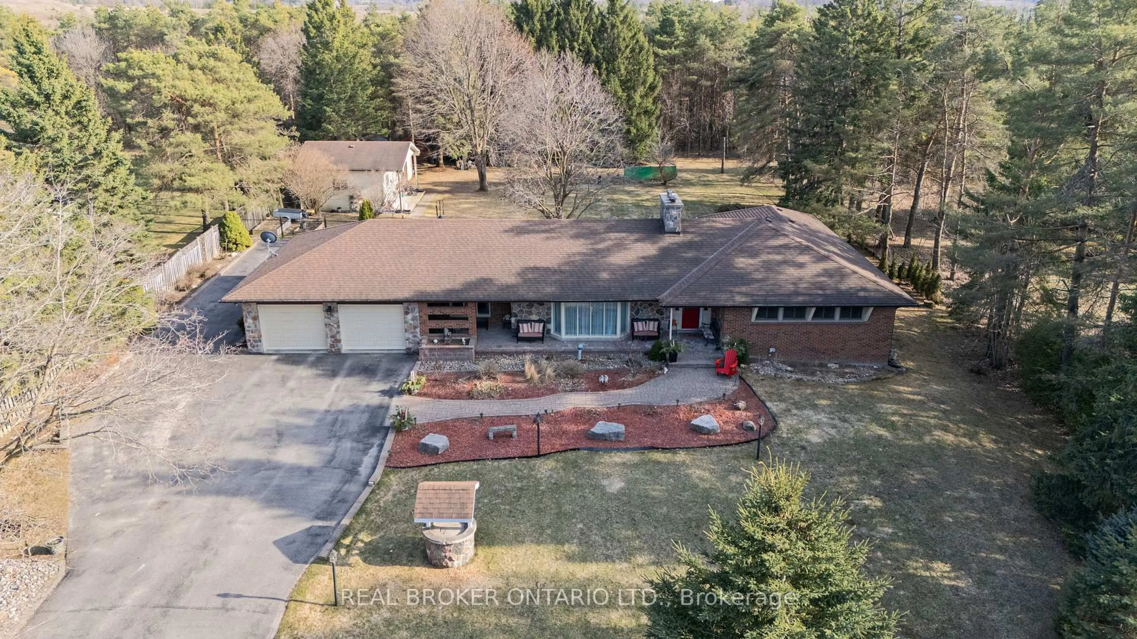 A pic from outside/outdoor area/front of a property/back of a property/a pic from drone, unknown for 309 Wagg Rd, Uxbridge Ontario L0C 1A0