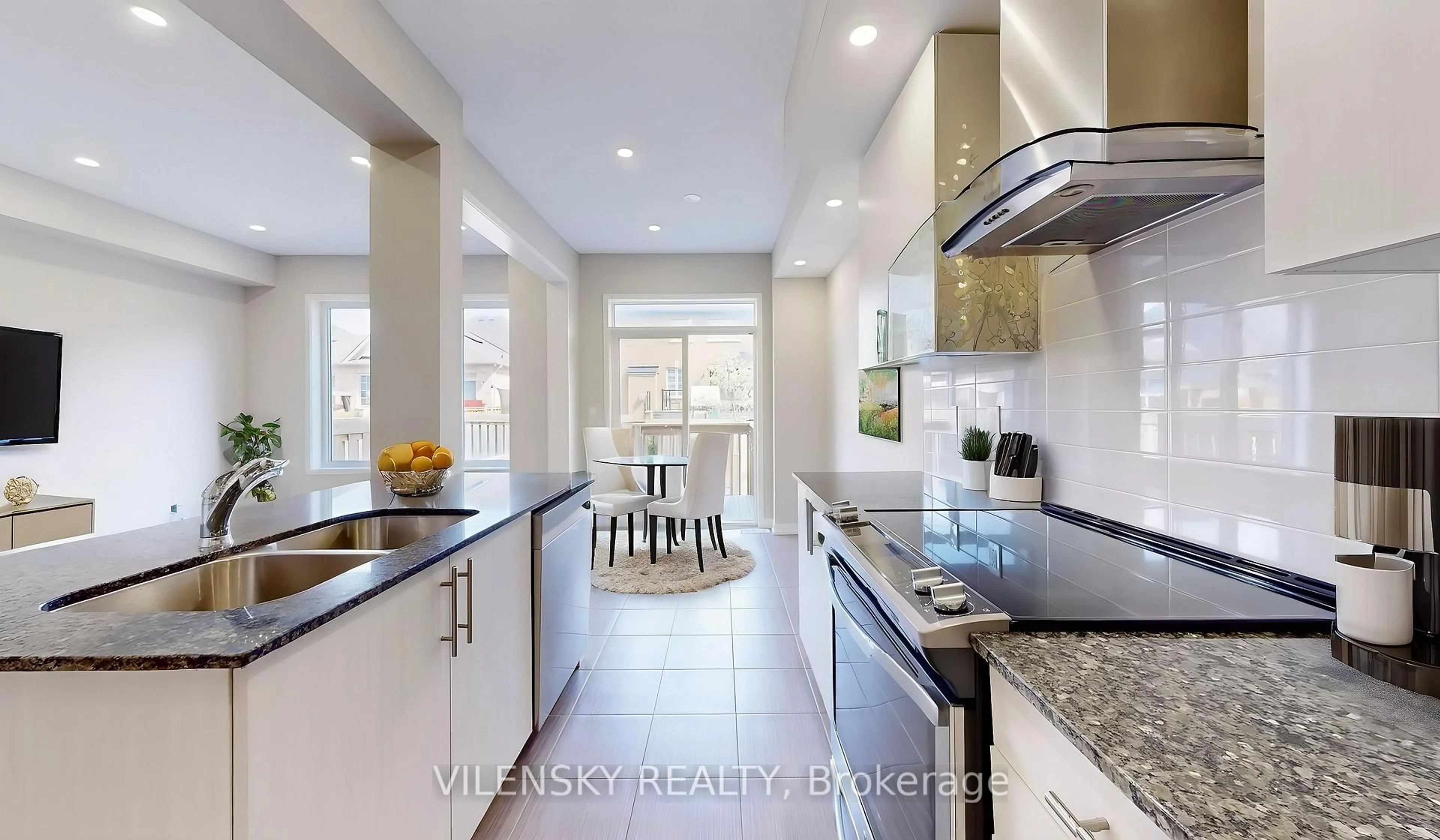 Contemporary kitchen, ceramic/tile floor for 128 Maguire Rd, Newmarket Ontario L3X 1B8