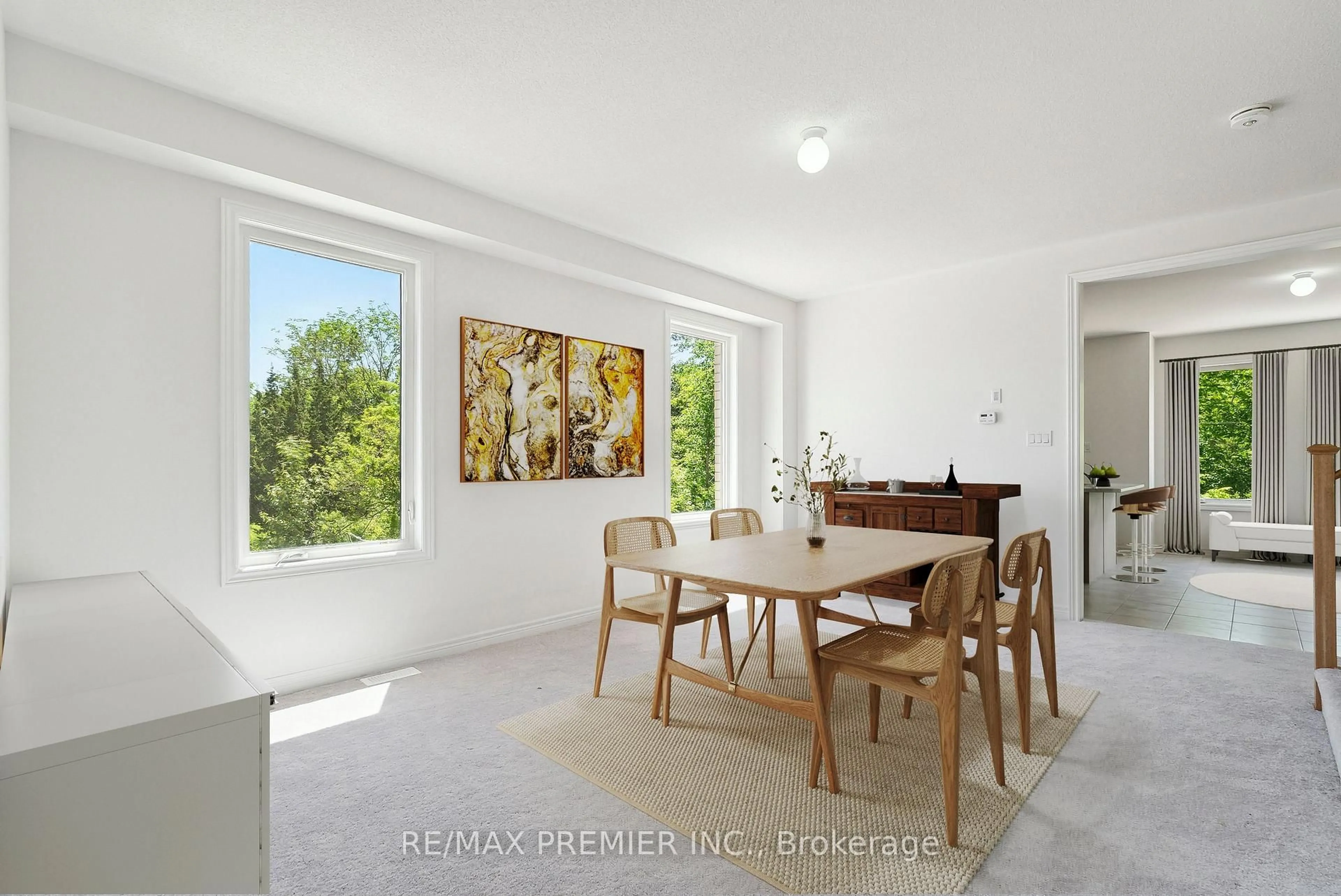 Dining room, ceramic/tile floor for 52 Baycroft Blvd, Essa Ontario L0M 1B5