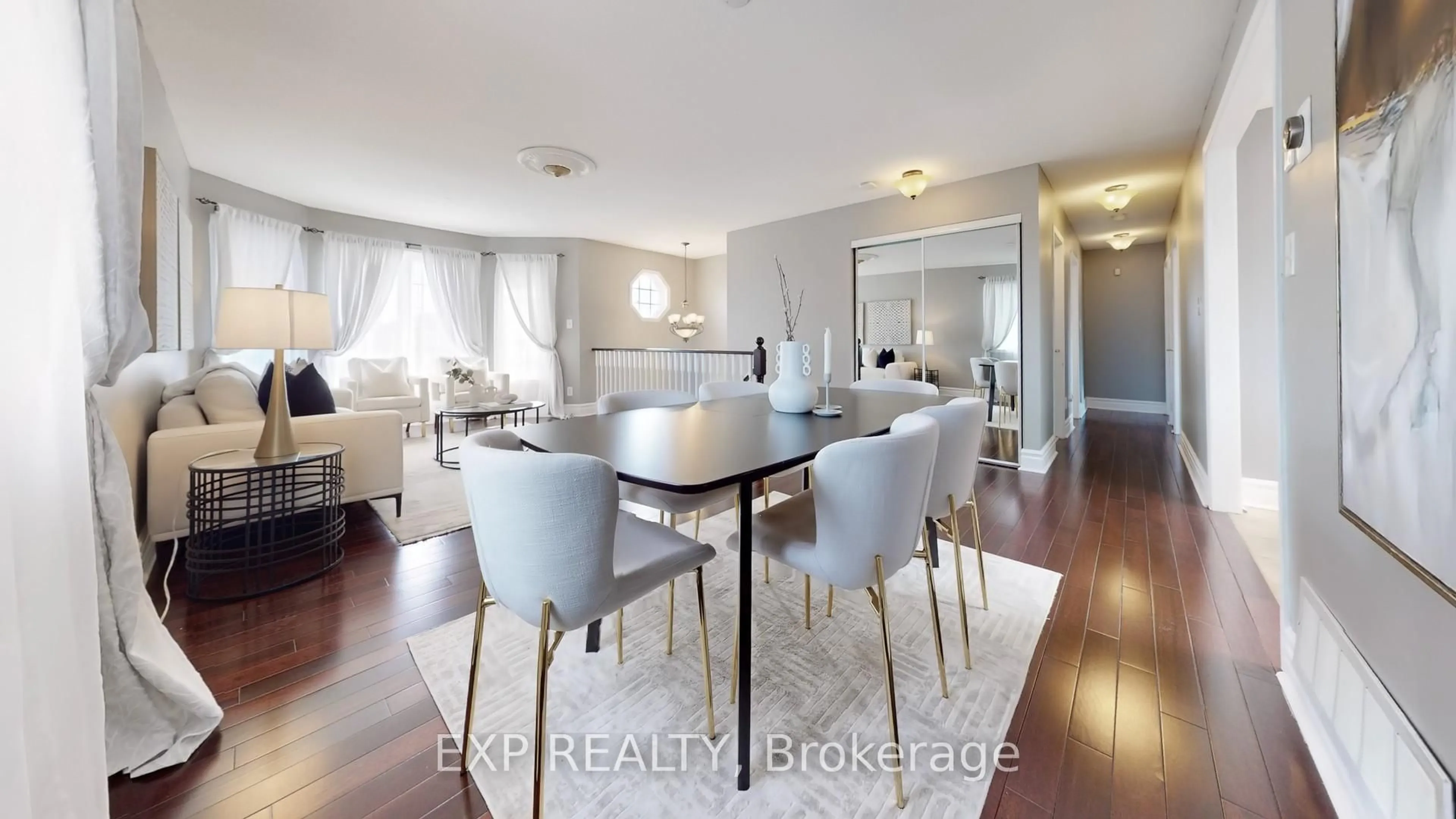 Dining room, wood/laminate floor for 1521 Rankin Way, Innisfil Ontario L9S 0C6