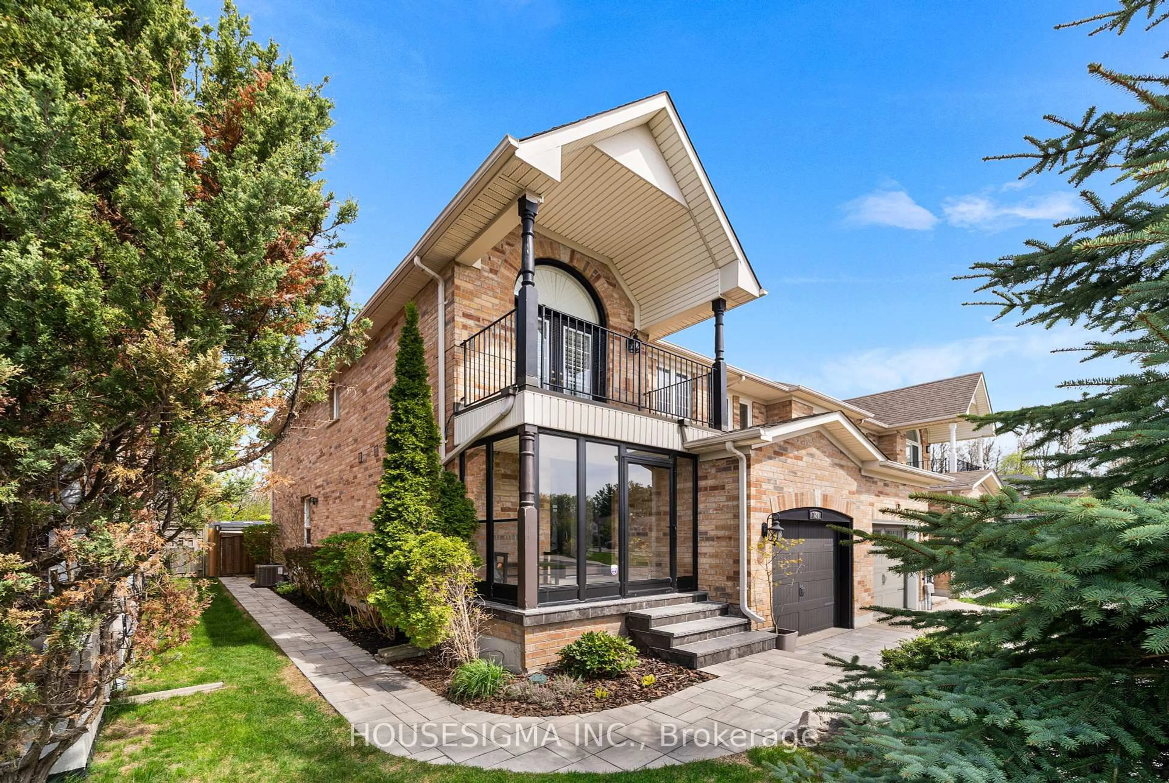 Home with brick exterior material, street for 128 Long Point Dr, Richmond Hill Ontario L4E 3Z7