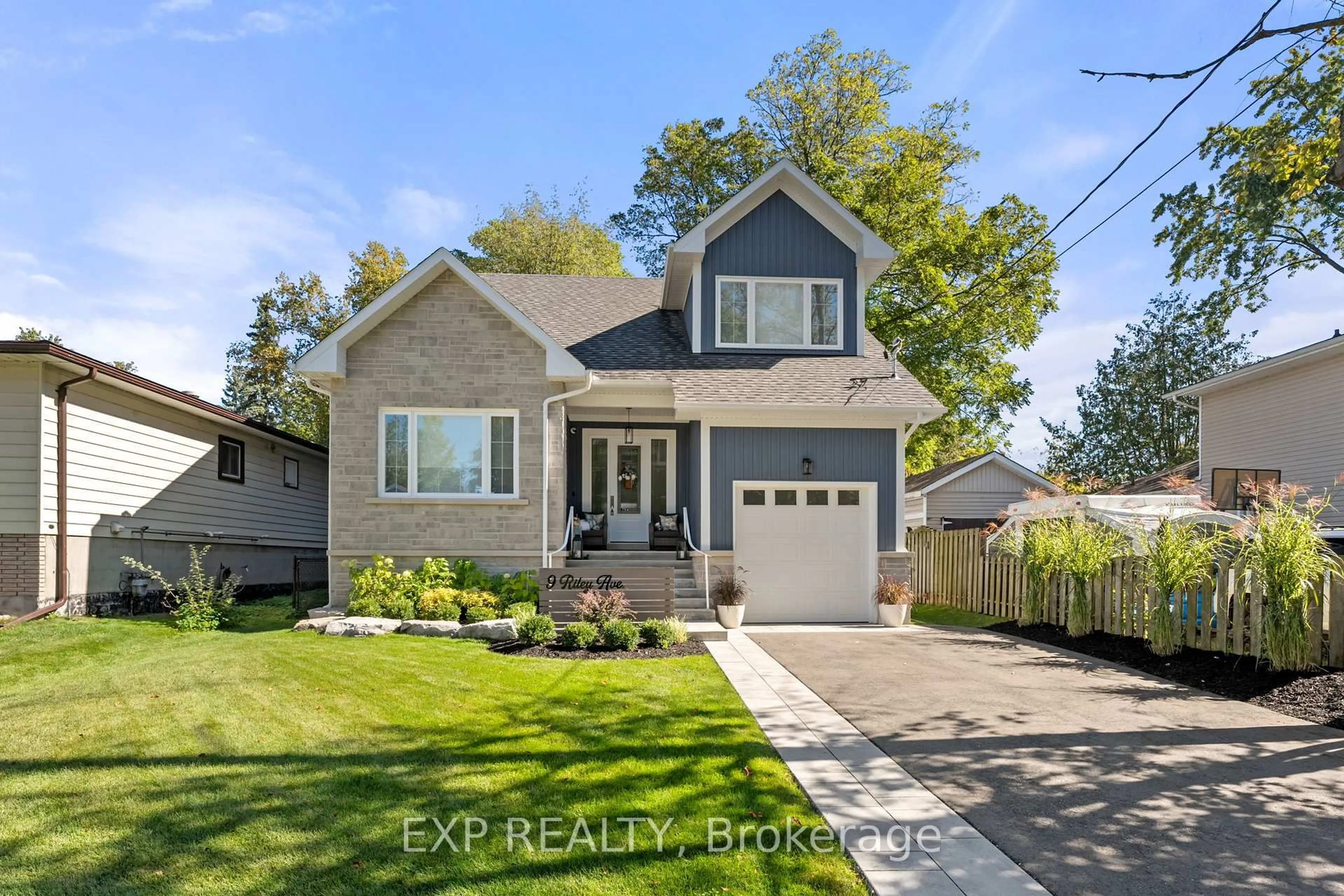 Home with brick exterior material, street for 9 Riley Ave, Georgina Ontario L0E 1L0