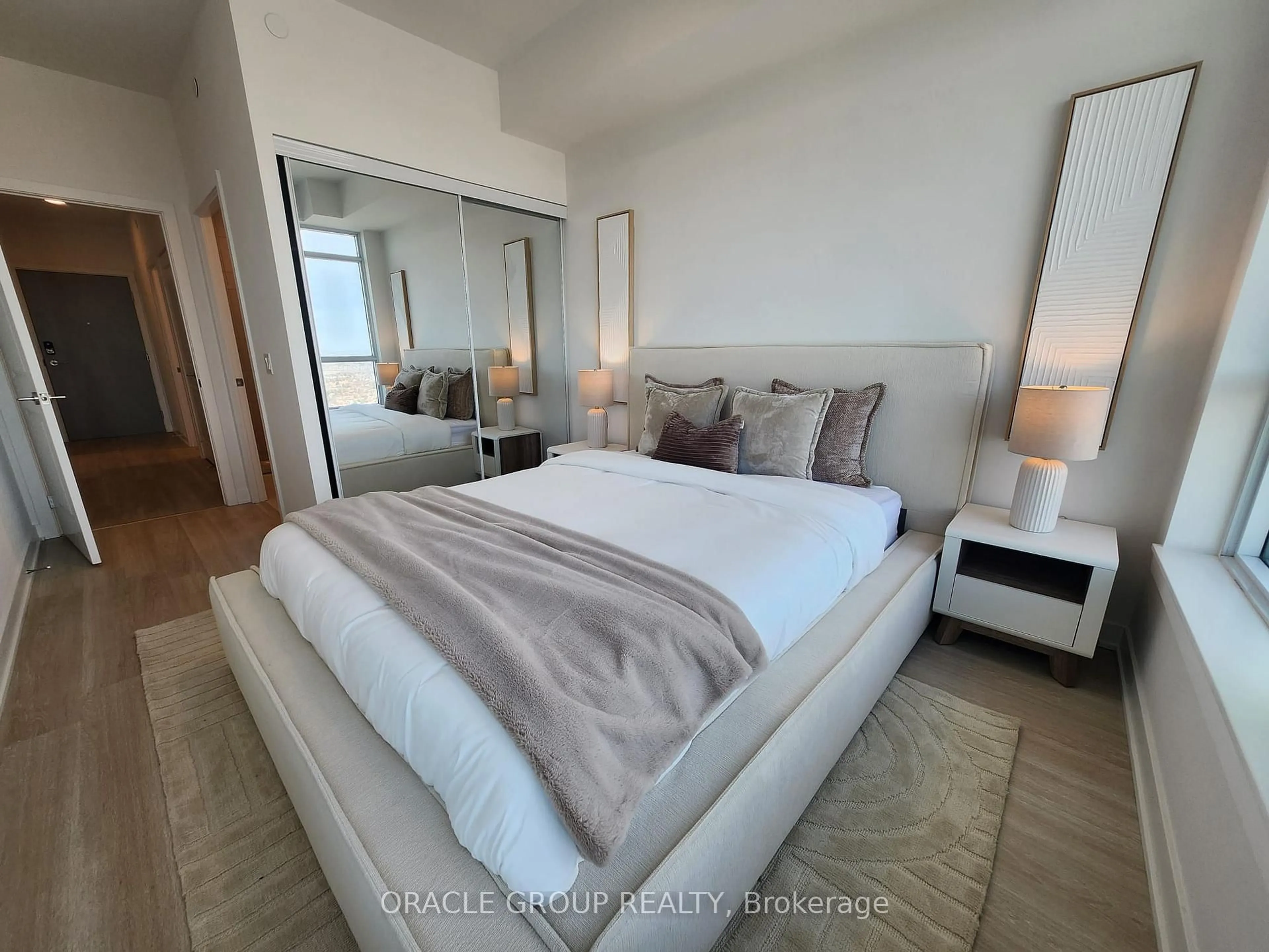 Bedroom with bed, unknown for 50 Upper Mall Way #B-2909, Vaughan Ontario L4J 0L8