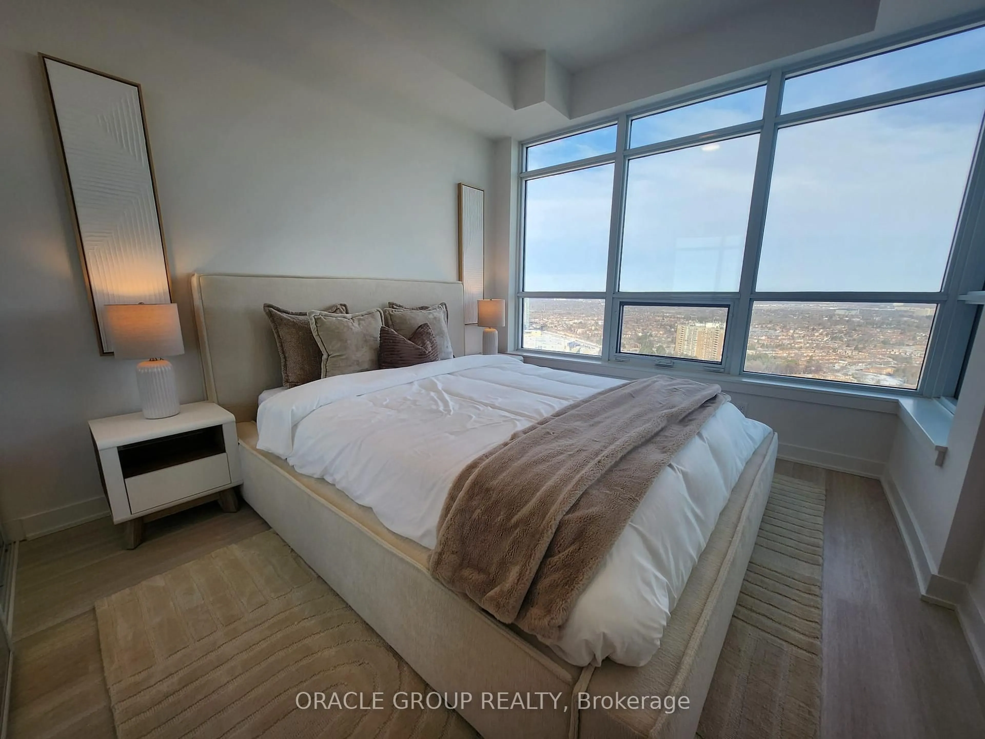 Bedroom with bed, unknown for 50 Upper Mall Way #B-2909, Vaughan Ontario L4J 0L8