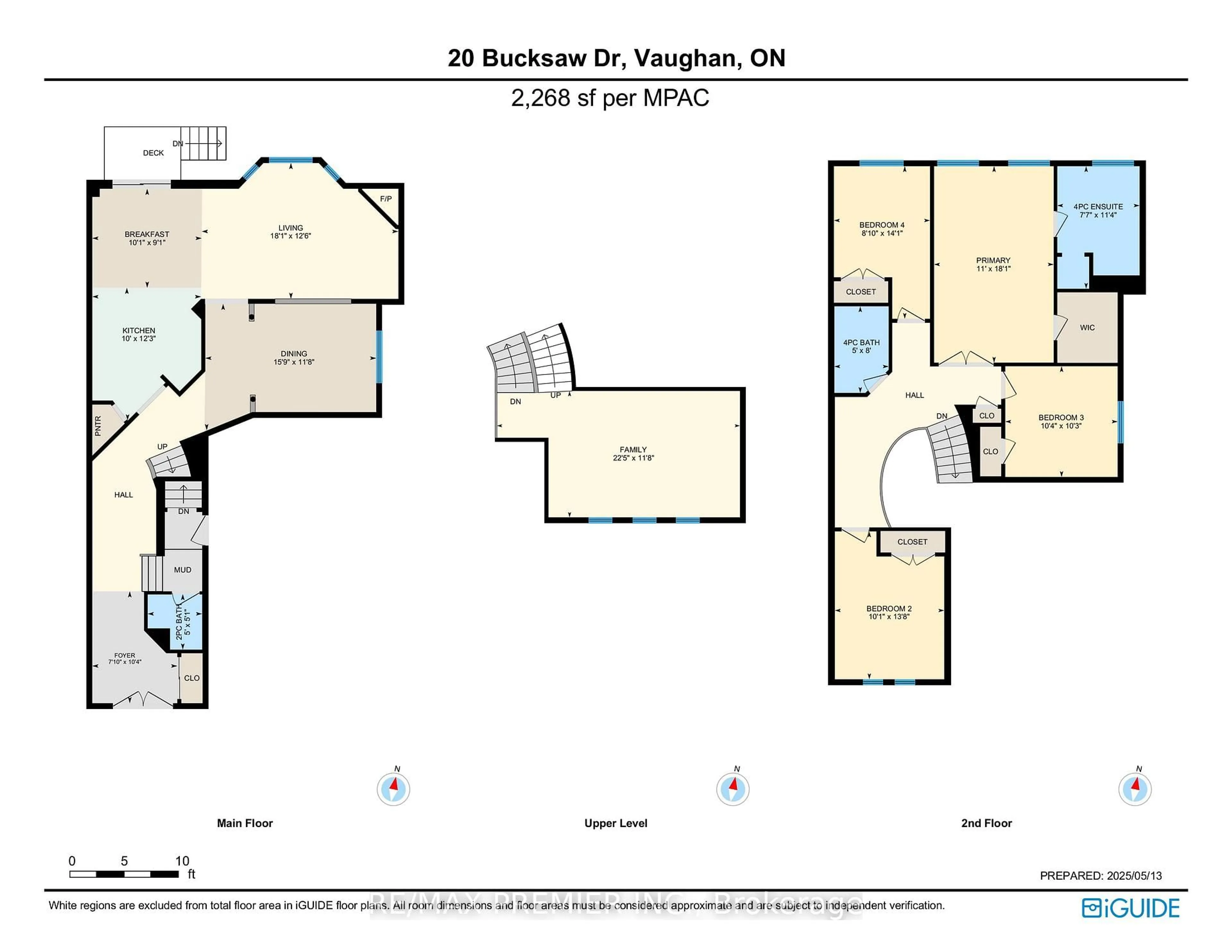 Floor plan for 20 Bucksaw Dr, Vaughan Ontario L4H 2H6