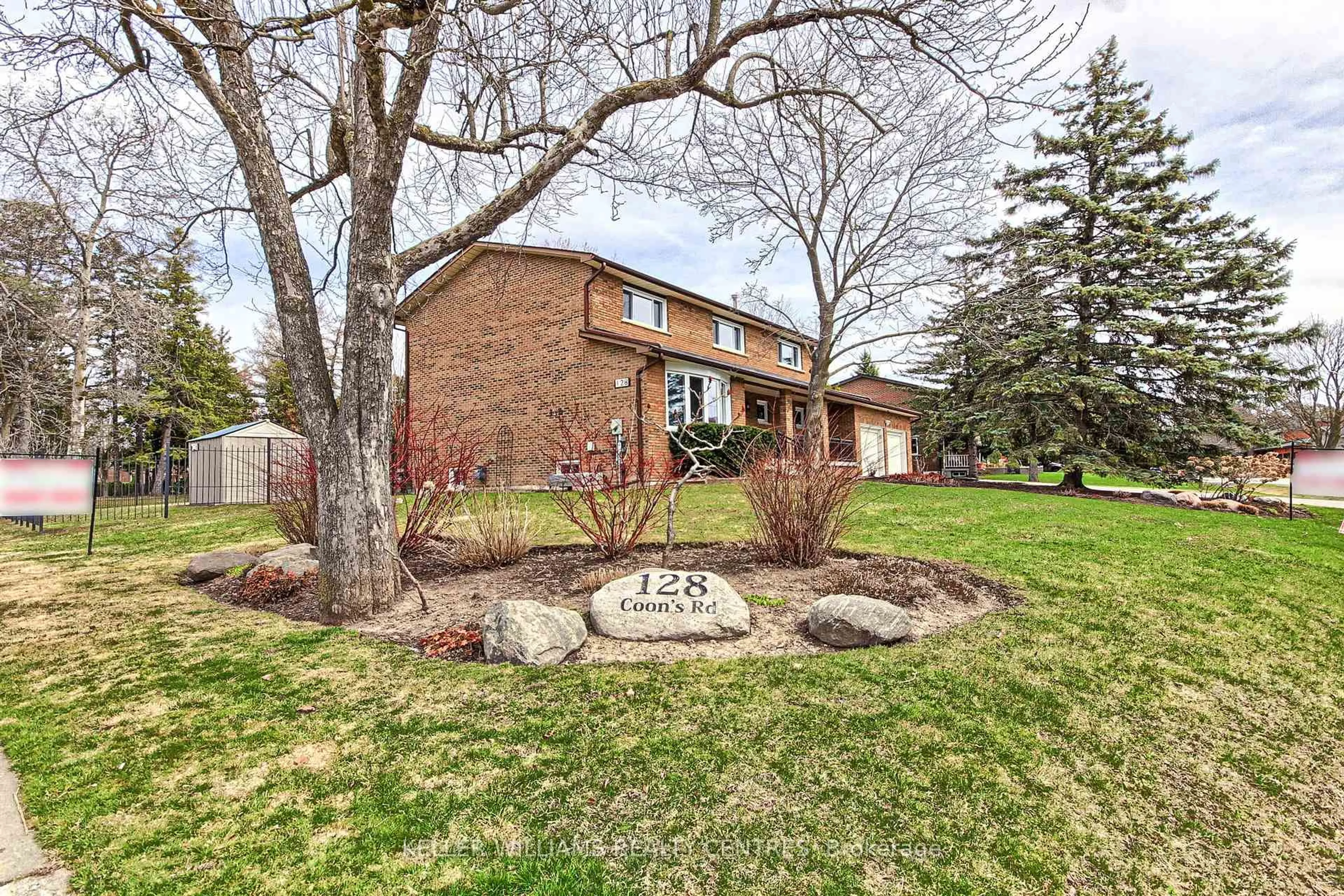 Home with brick exterior material, street for 128 Coons Rd, Richmond Hill Ontario L4E 2M8
