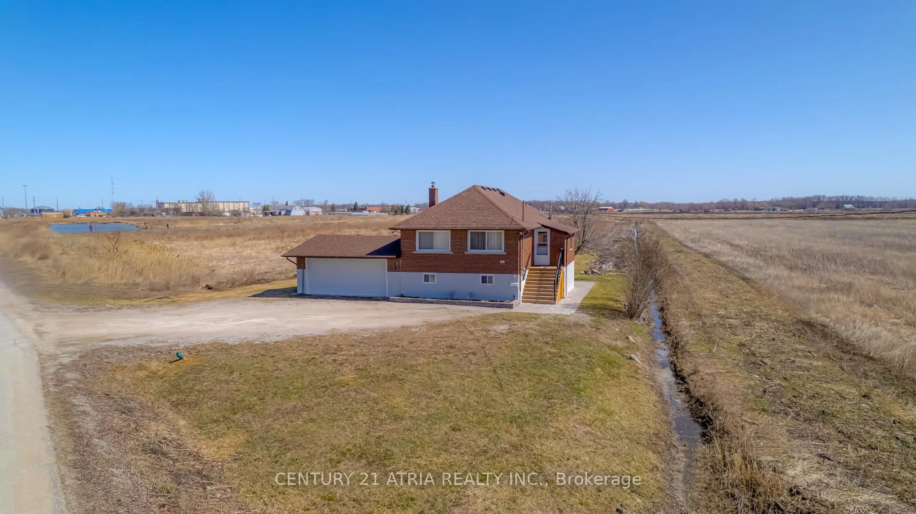 A pic from outside/outdoor area/front of a property/back of a property/a pic from drone, water/lake/river/ocean view for 159 Morris Rd, Bradford West Gwillimbury Ontario L3Z 2A2