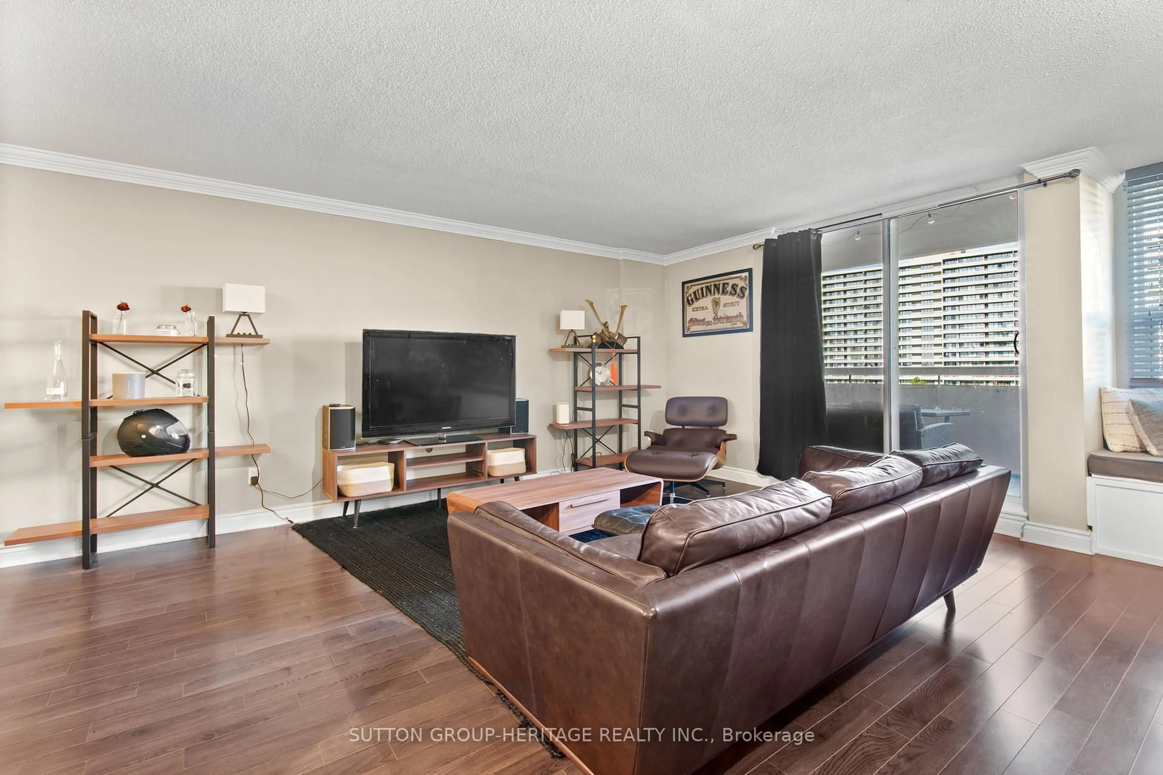 Living room with furniture, wood/laminate floor for 1 Royal Orchard Blvd #706, Markham Ontario L3T 3C2