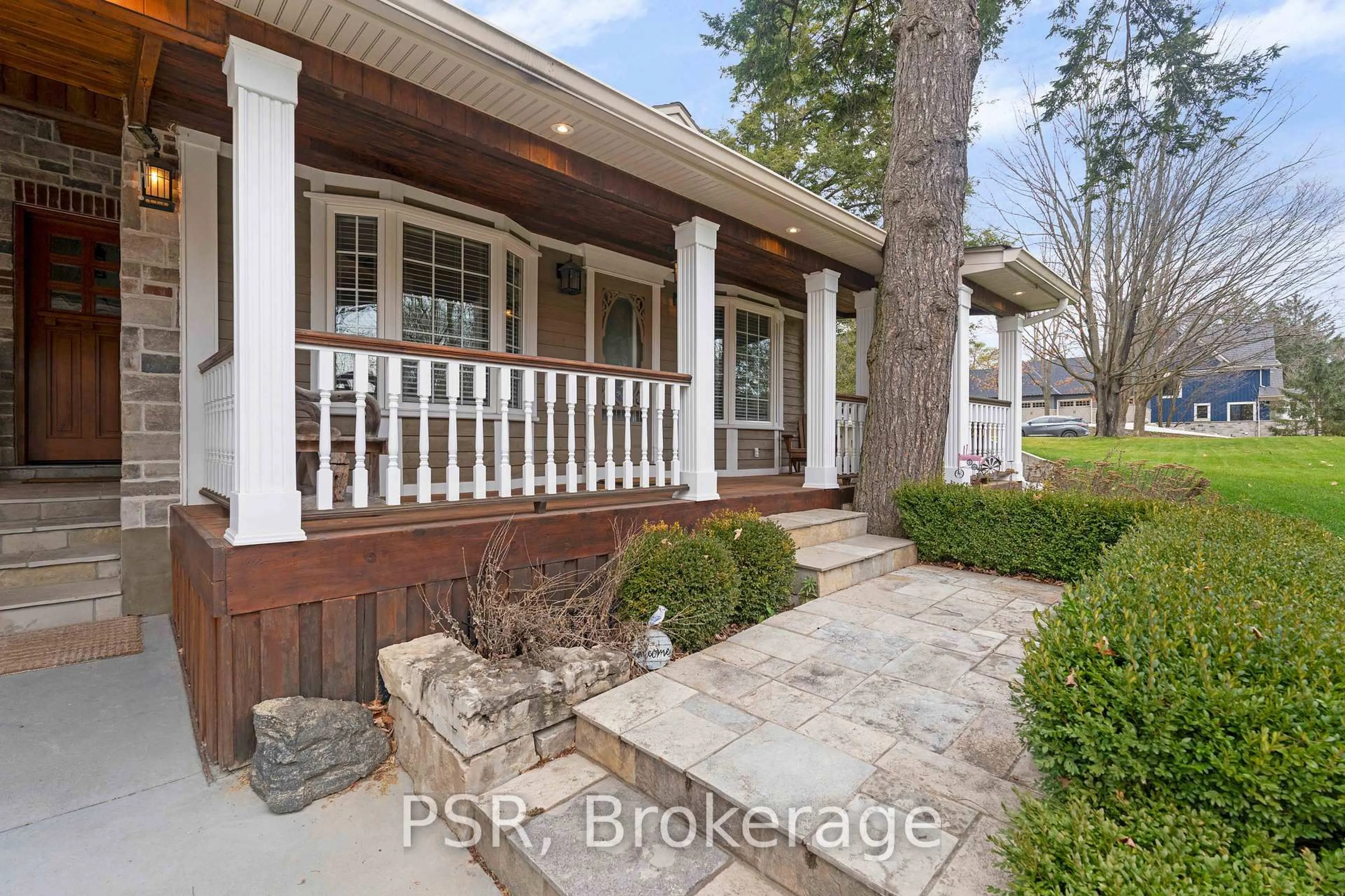 Home with brick exterior material, street for 124 Elmpine Tr, King Ontario L7B 1K4