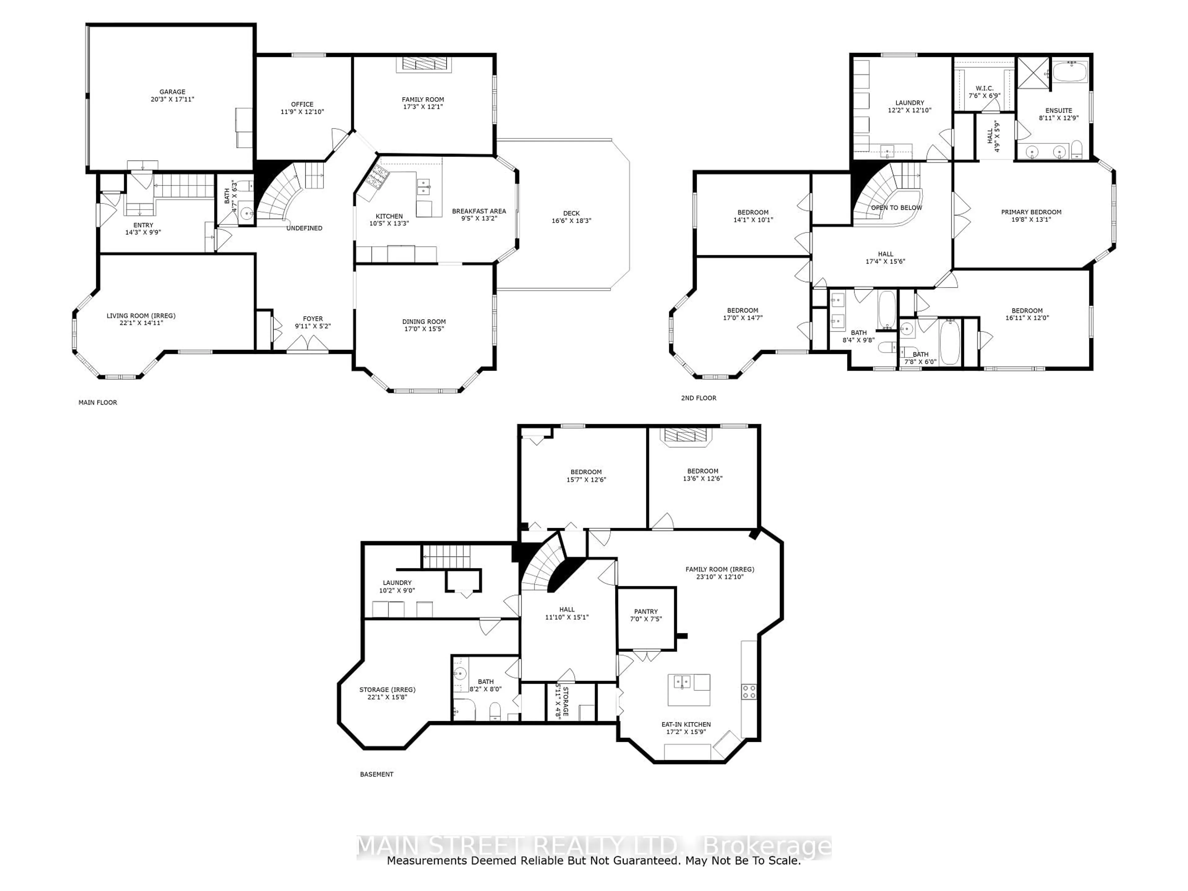 Floor plan for 898 Stonehaven Ave, Newmarket Ontario L3X 1K7