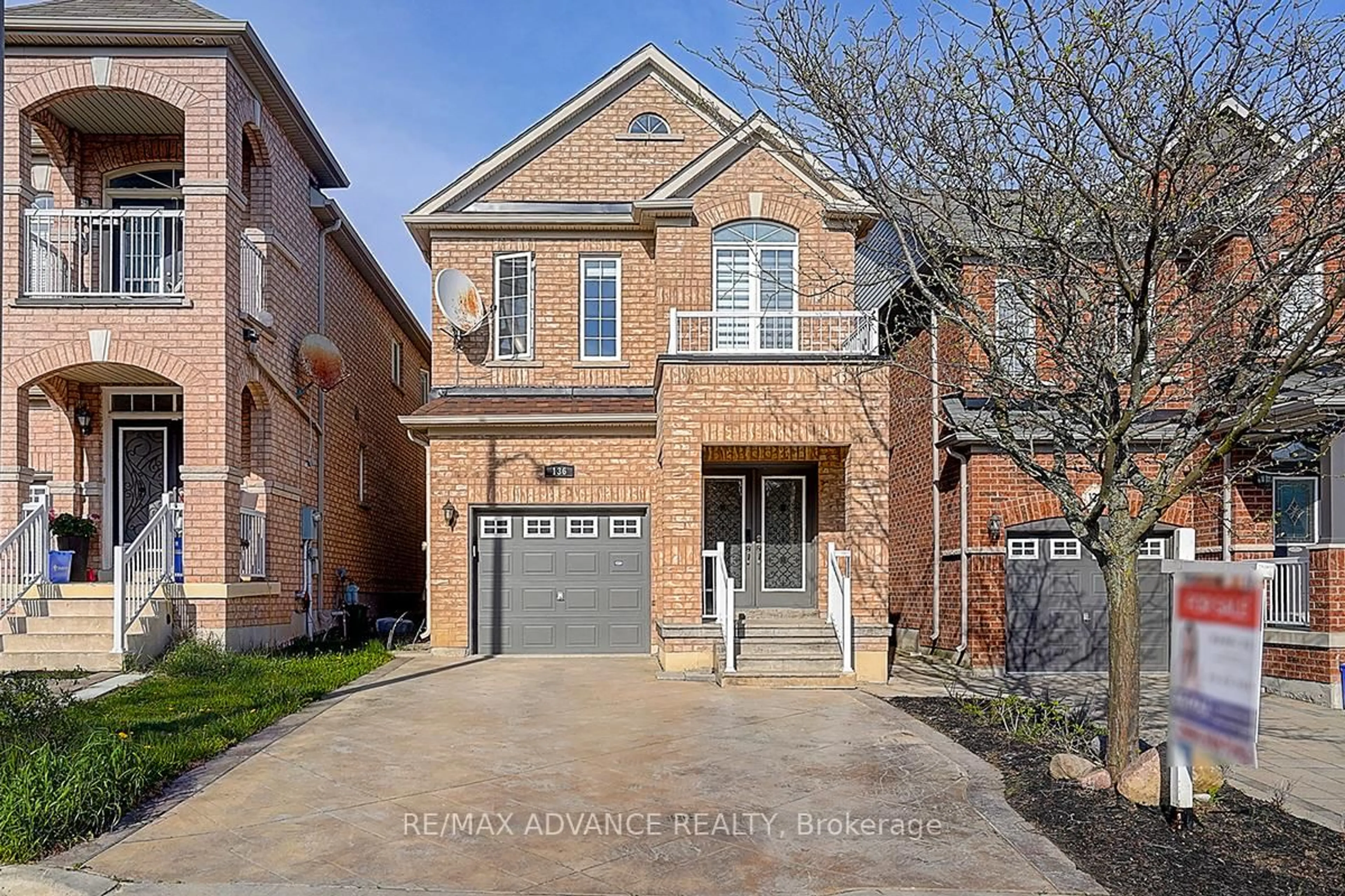 Home with brick exterior material, street for 136 Laramie Cres, Vaughan Ontario L6A 0R1