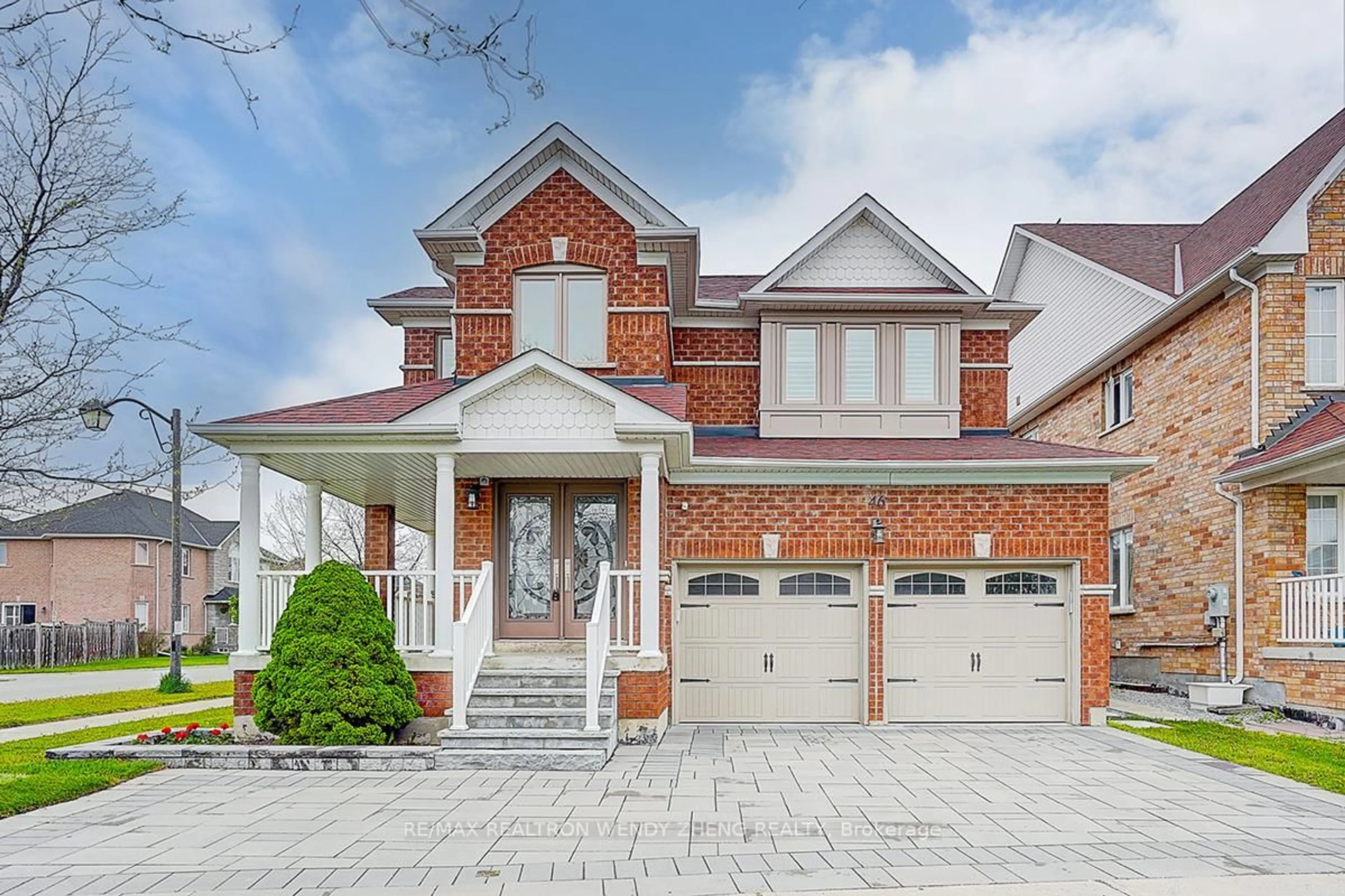 Home with brick exterior material, street for 46 Ian Baron Ave, Markham Ontario L3R 4R2