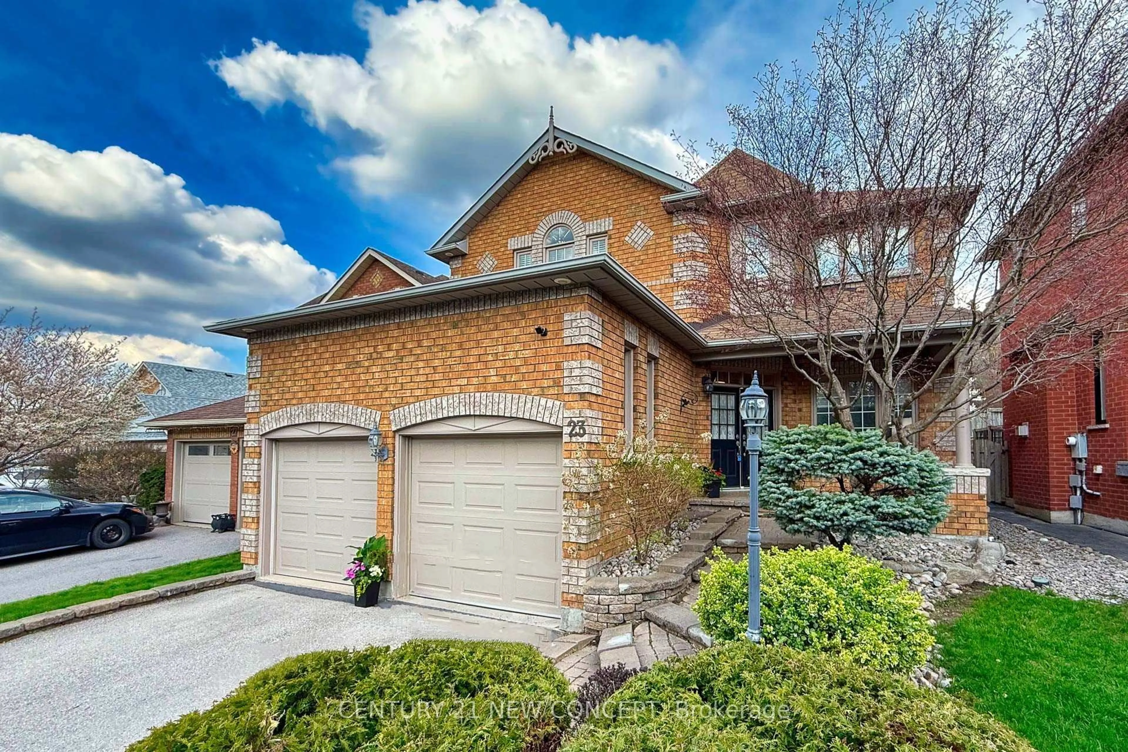 Home with brick exterior material, street for 23 Ballymore Dr, Aurora Ontario L4G 7E6