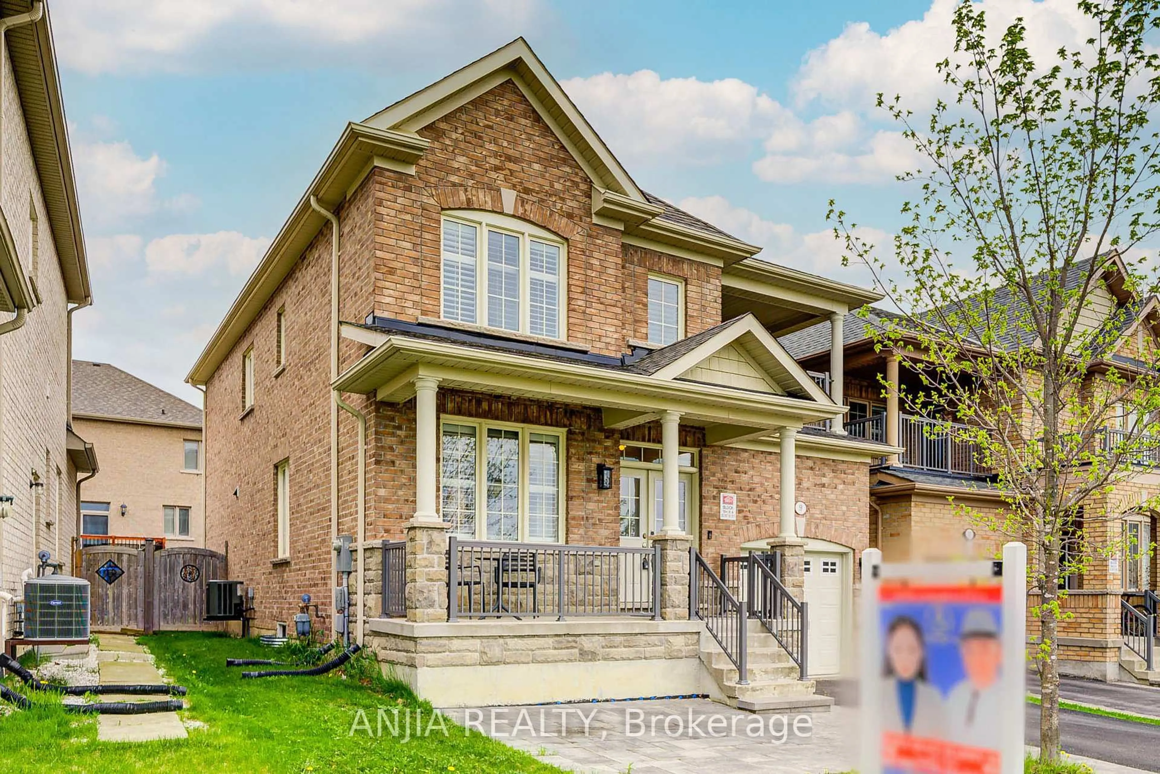 Home with brick exterior material, street for 9 Desjardin Dr, Markham Ontario L6E 0K2