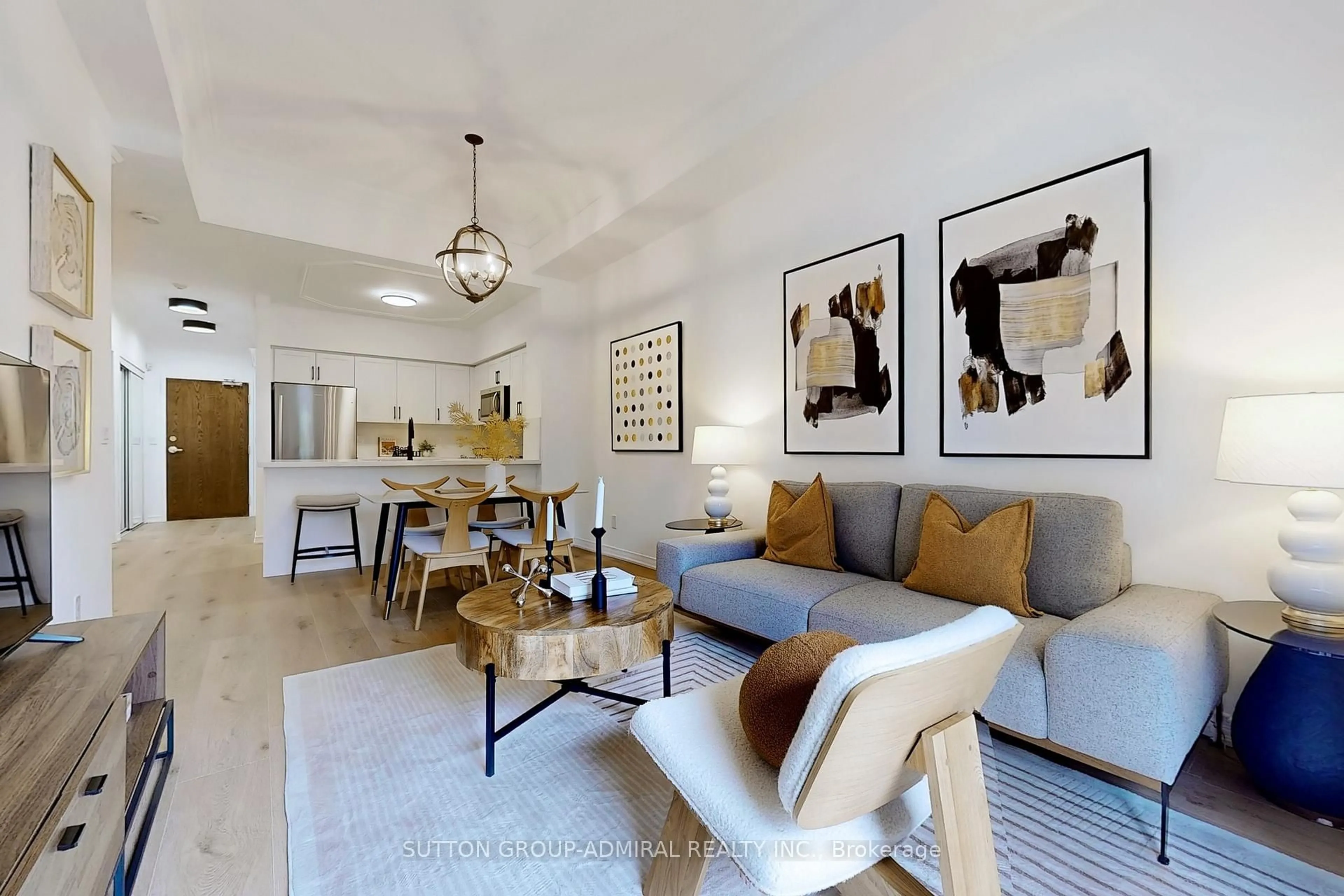 Living room with furniture, unknown for 2 Maison Parc Crt #102, Vaughan Ontario L4J 9K4