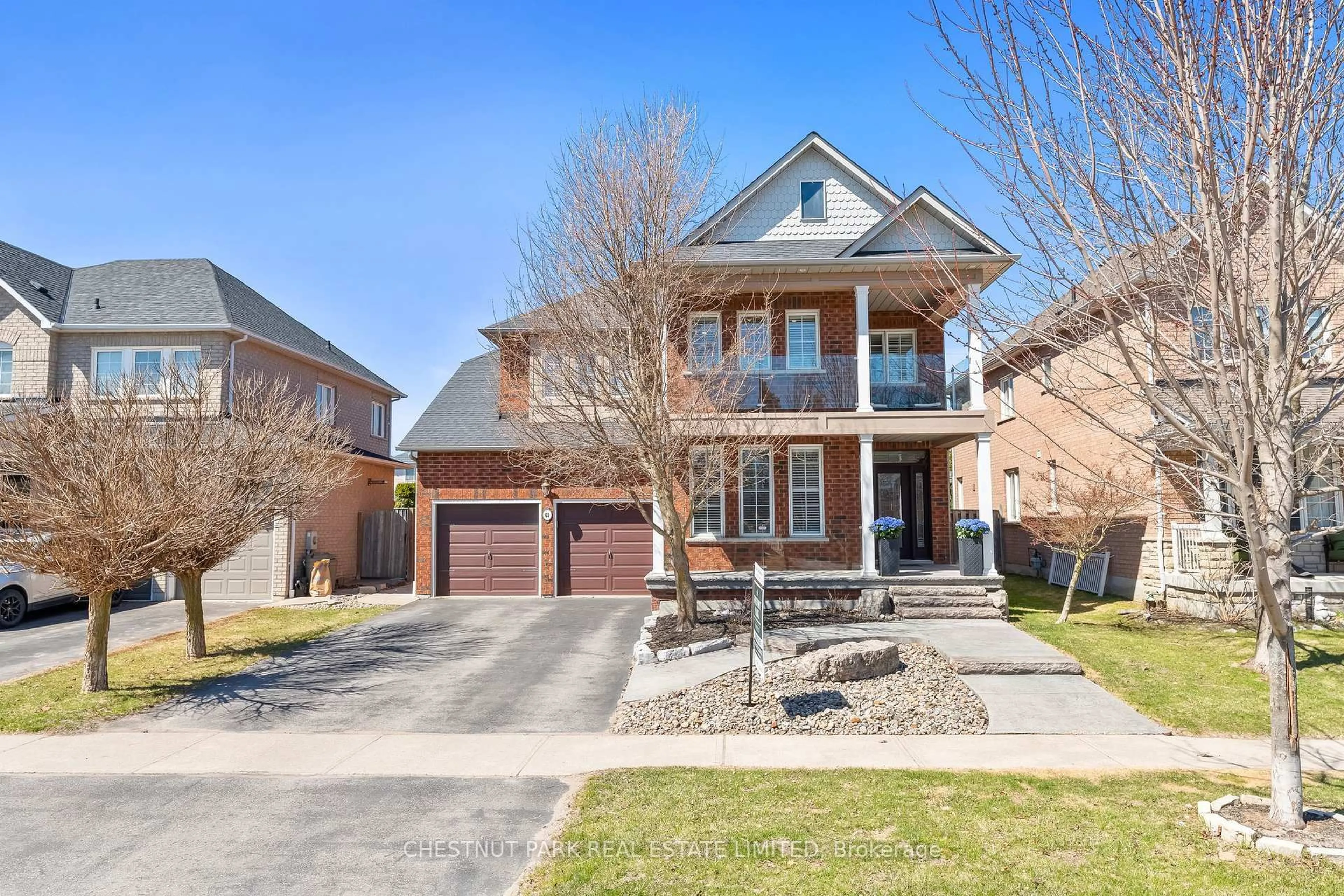 Home with brick exterior material, street for 61 Rosena Lane, Uxbridge Ontario L9P 1X6