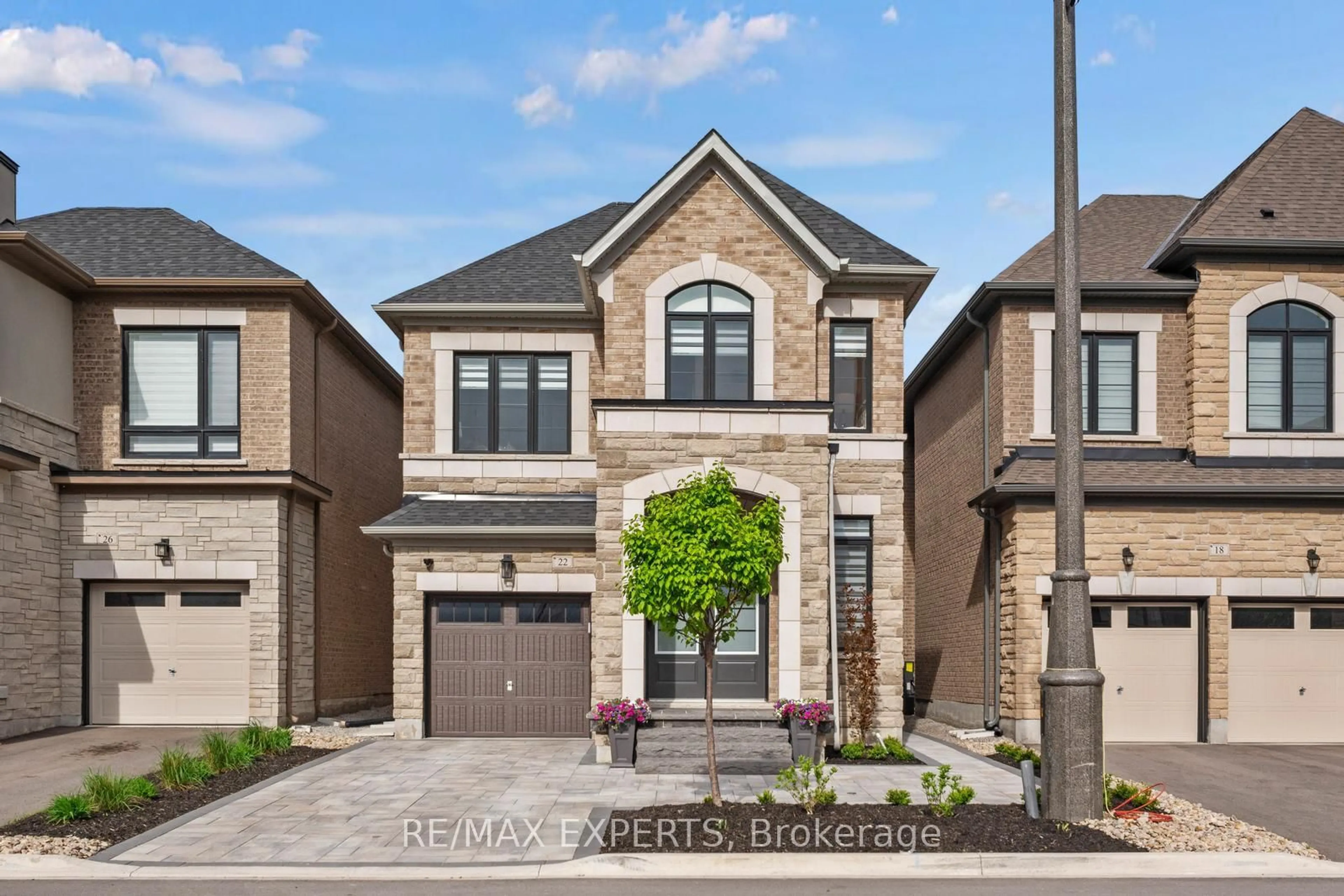 Home with brick exterior material, street for 22 Canard Dr, Vaughan Ontario L4H 1A1