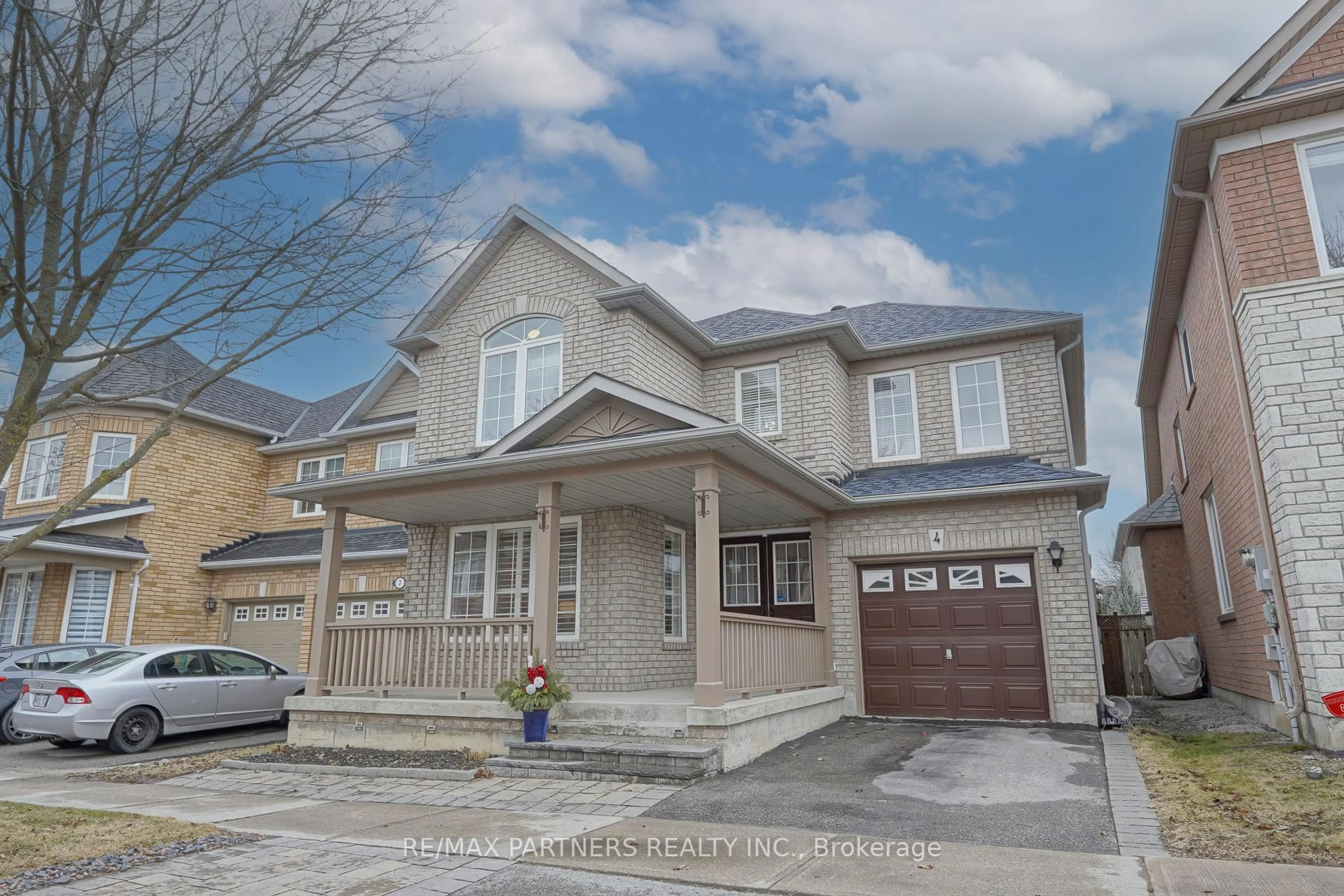 Home with brick exterior material, street for 4 Tower Bridge Cres, Markham Ontario L6C 2N1