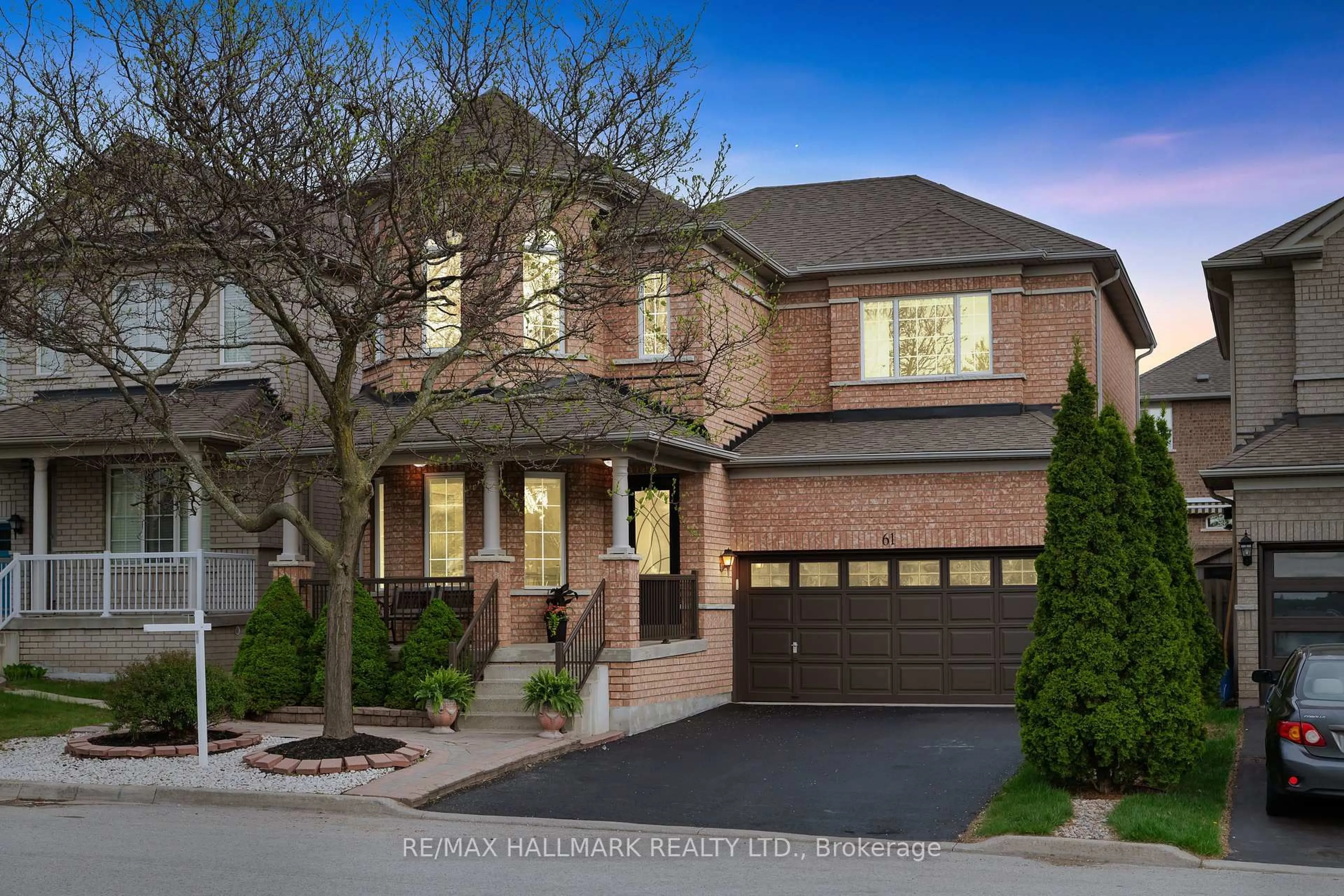 Home with brick exterior material, street for 61 Vanguard Rd, Vaughan Ontario L4K 5G6