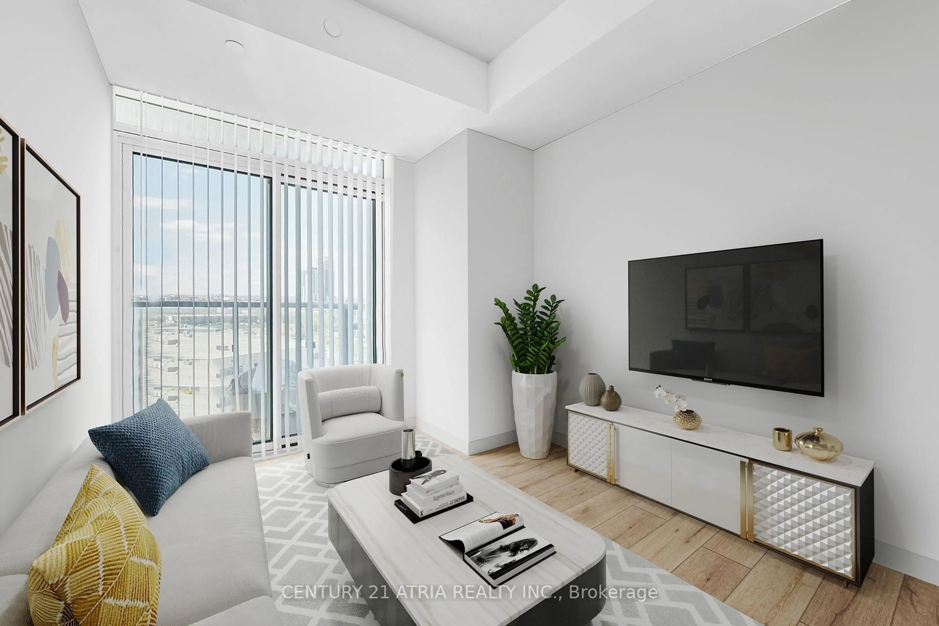 Living room with furniture, unknown for 60 Honeycrisp Cres #819, Vaughan Ontario L4K 0N5
