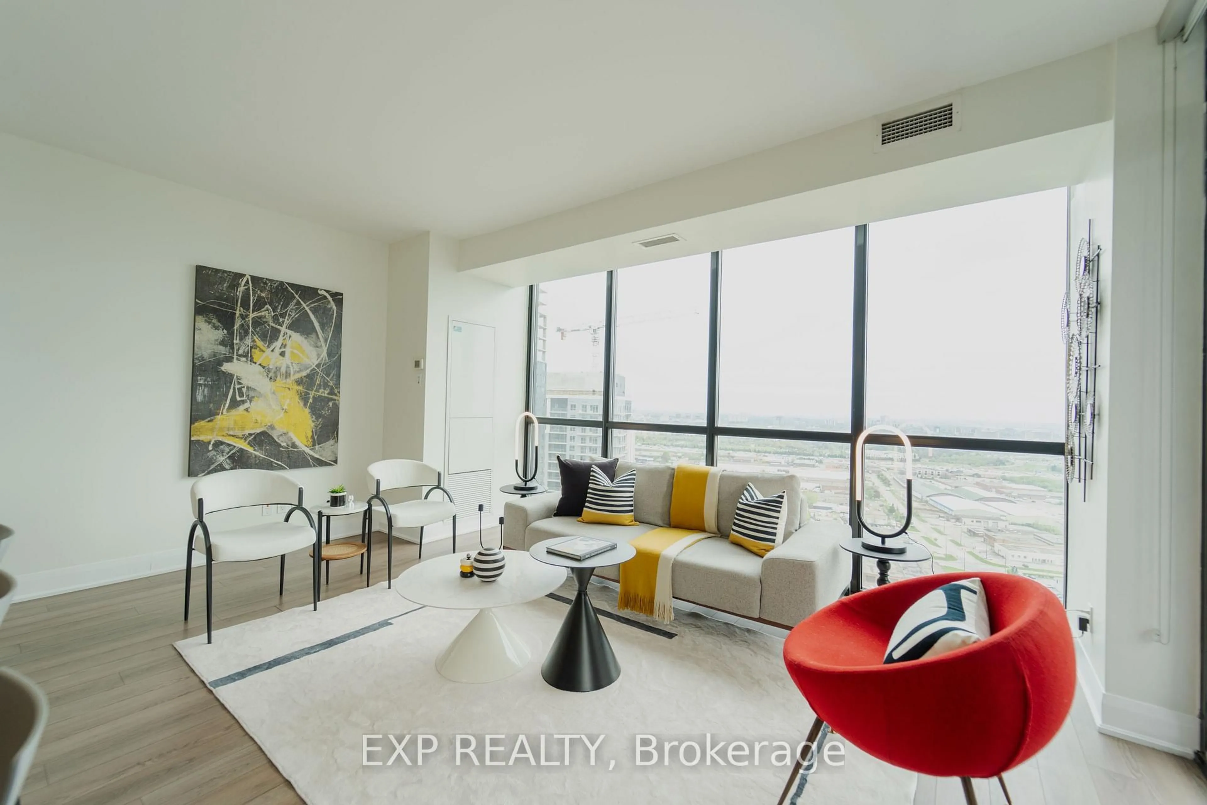 Living room with furniture, unknown for 2900 Highway 7 Rd #2803, Vaughan Ontario L4K 0G3
