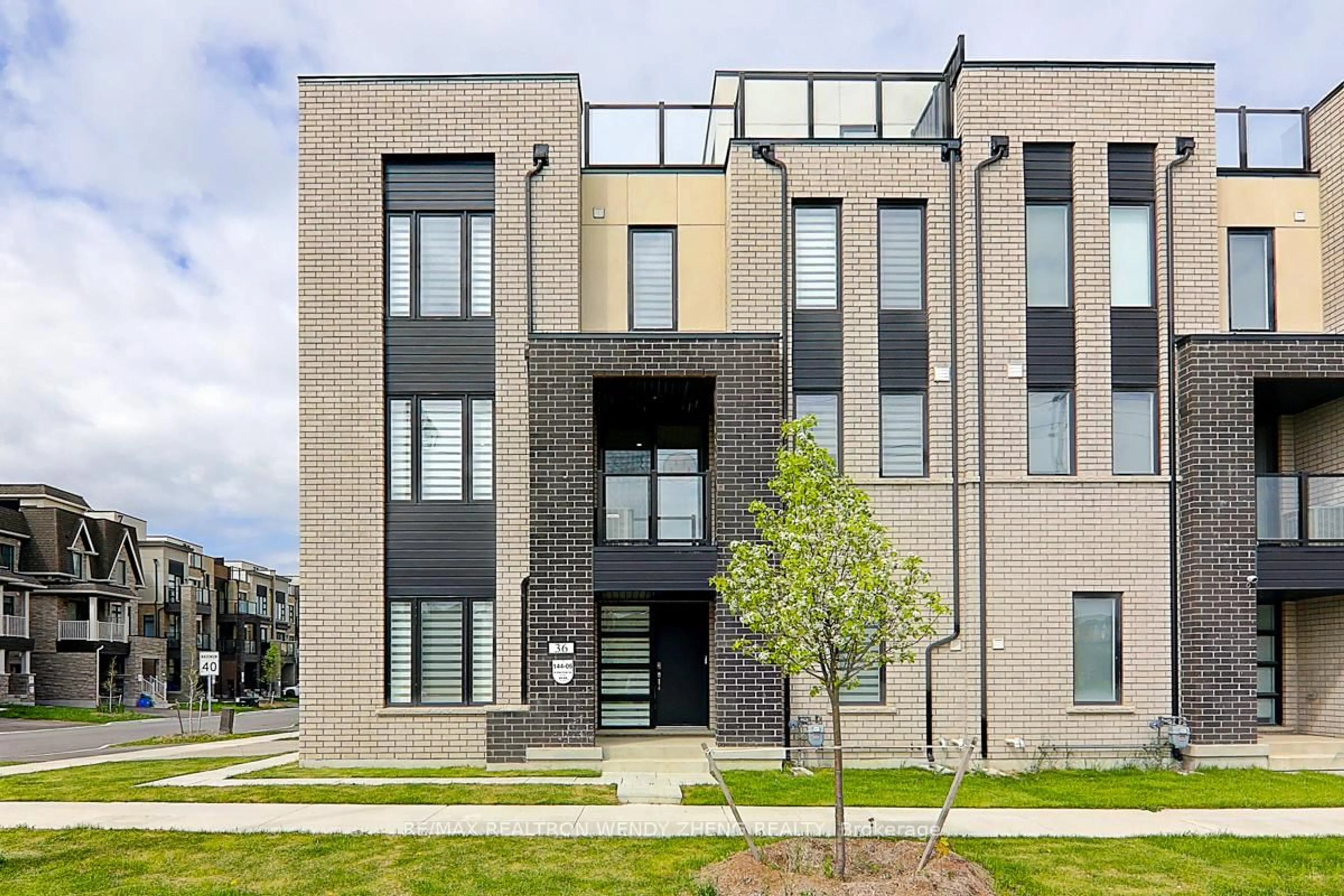 Home with brick exterior material, street for 36 GILBERT WRIGHT Ave, Markham Ontario L6C 3J4