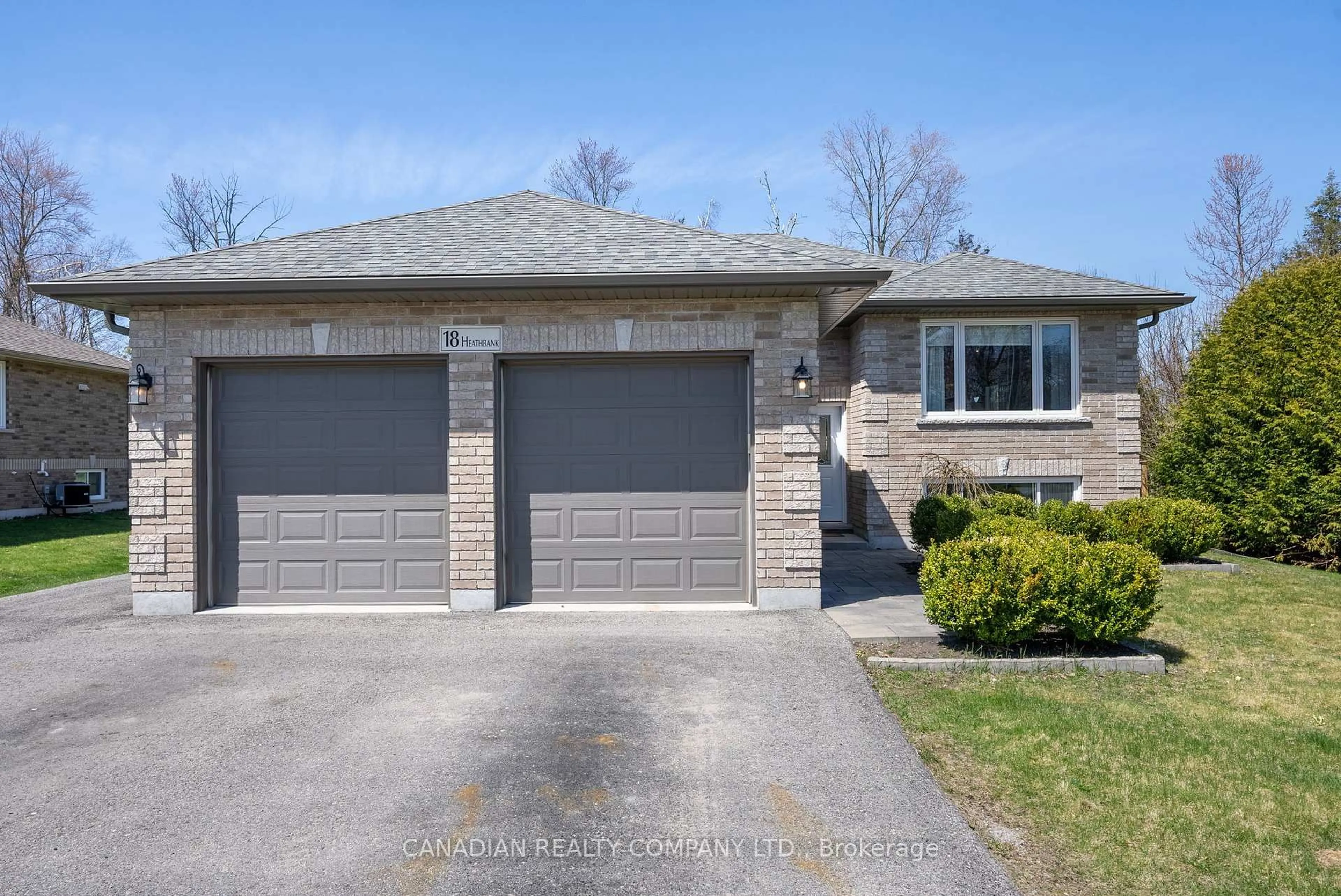 Home with brick exterior material, street for 18 Heathbank Ave, Georgina Ontario L0E 1N0
