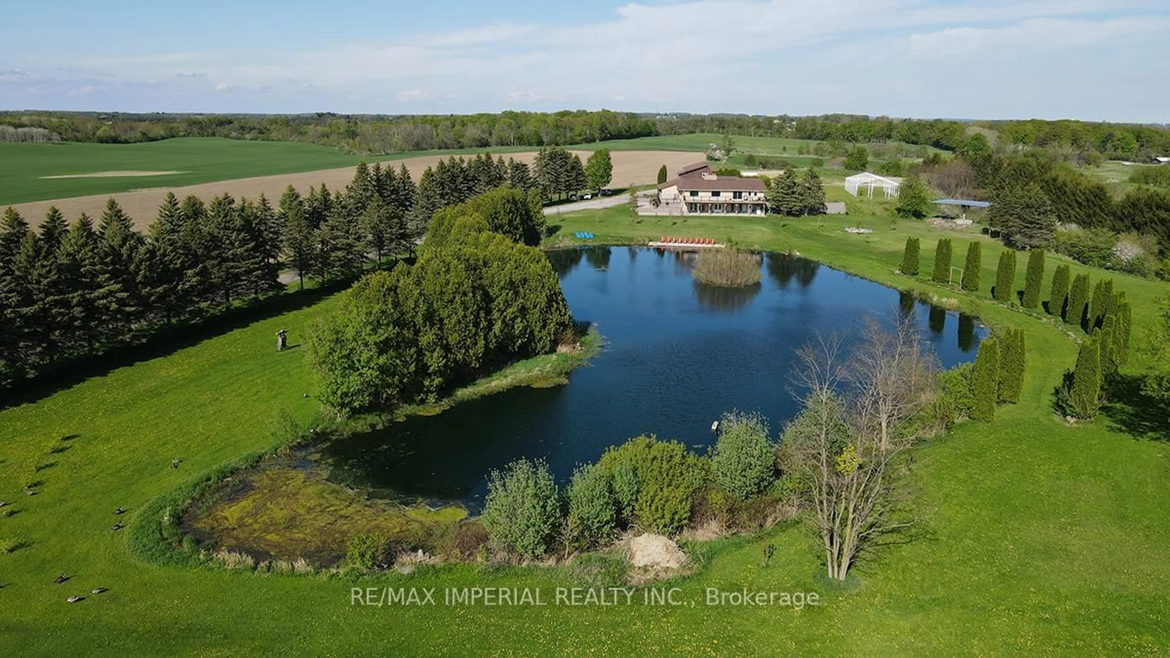 A pic from outside/outdoor area/front of a property/back of a property/a pic from drone, water/lake/river/ocean view for 13969 Kennedy Rd, Whitchurch-Stouffville Ontario L4A 4B4