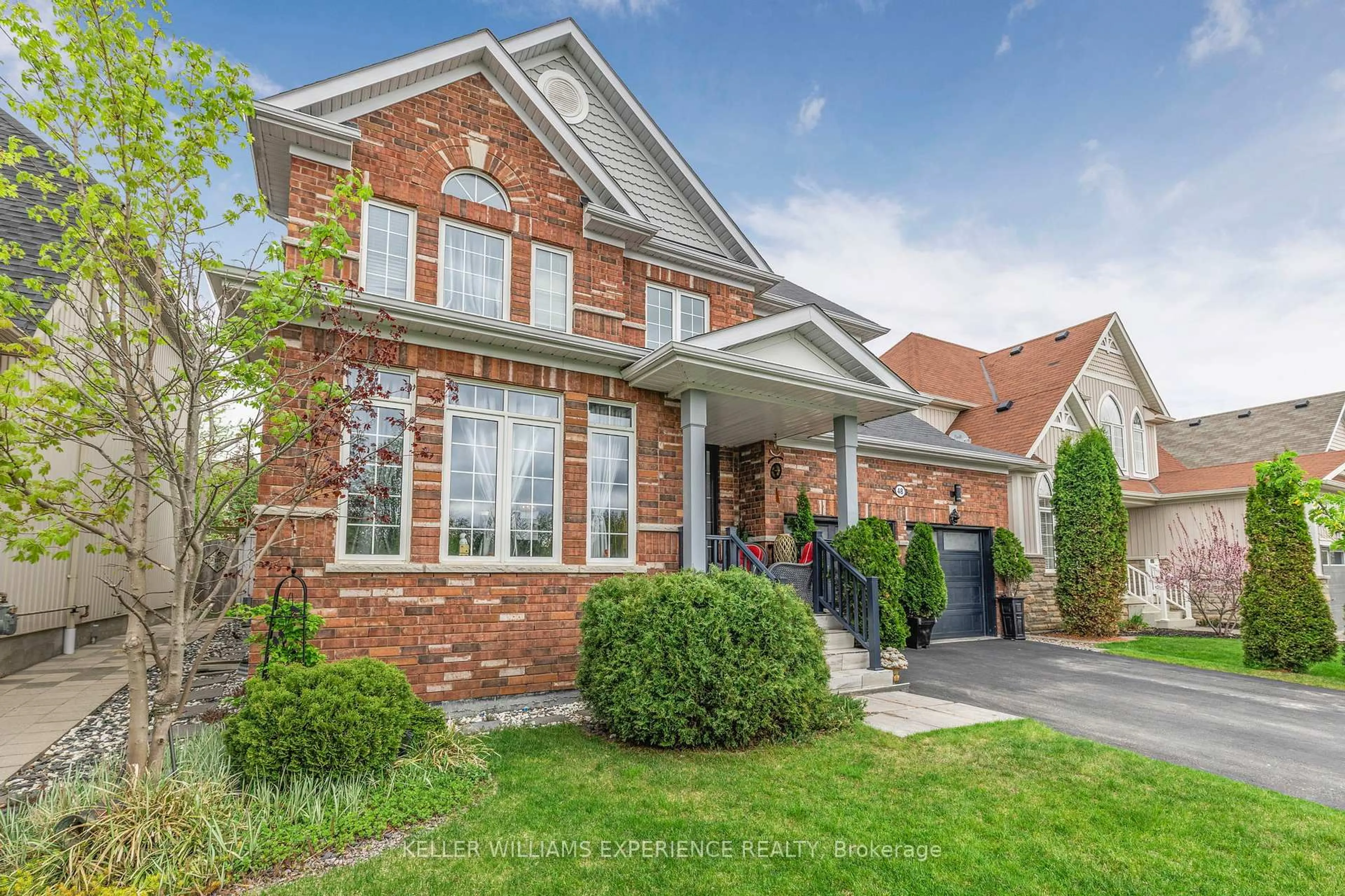 Home with brick exterior material, street for 48 COLLIER Cres, Essa Ontario L3W 0M6
