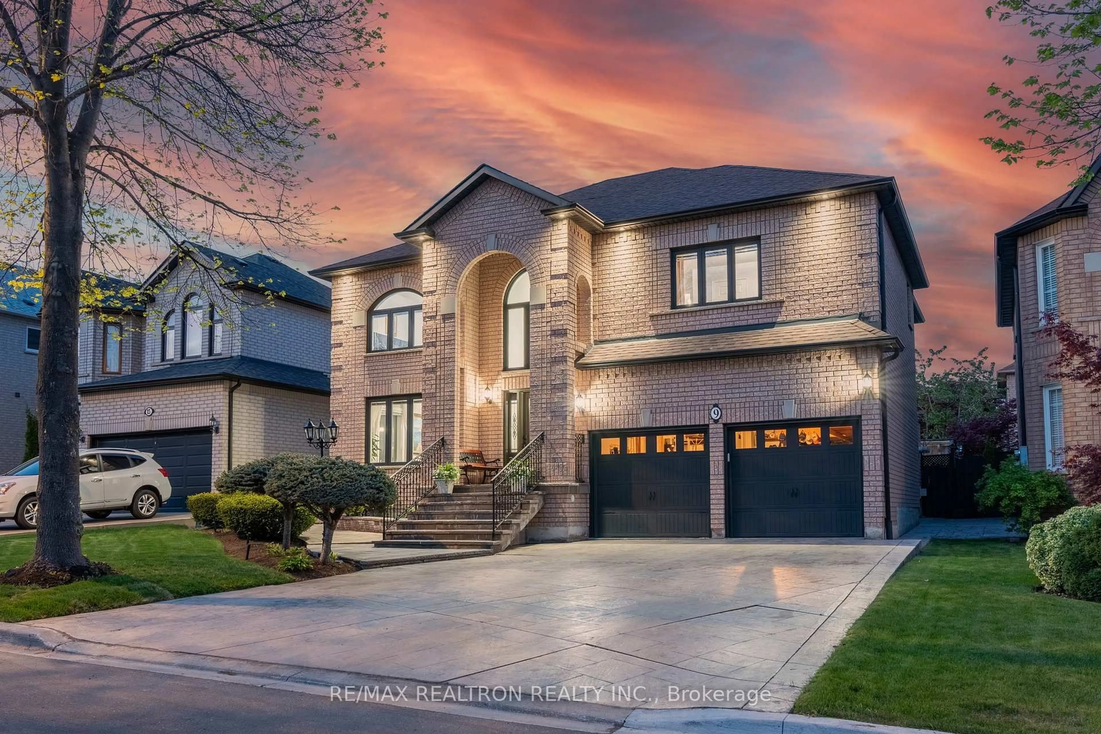 Home with brick exterior material, street for 9 Mendocino Dr, Vaughan Ontario L4H 1T8