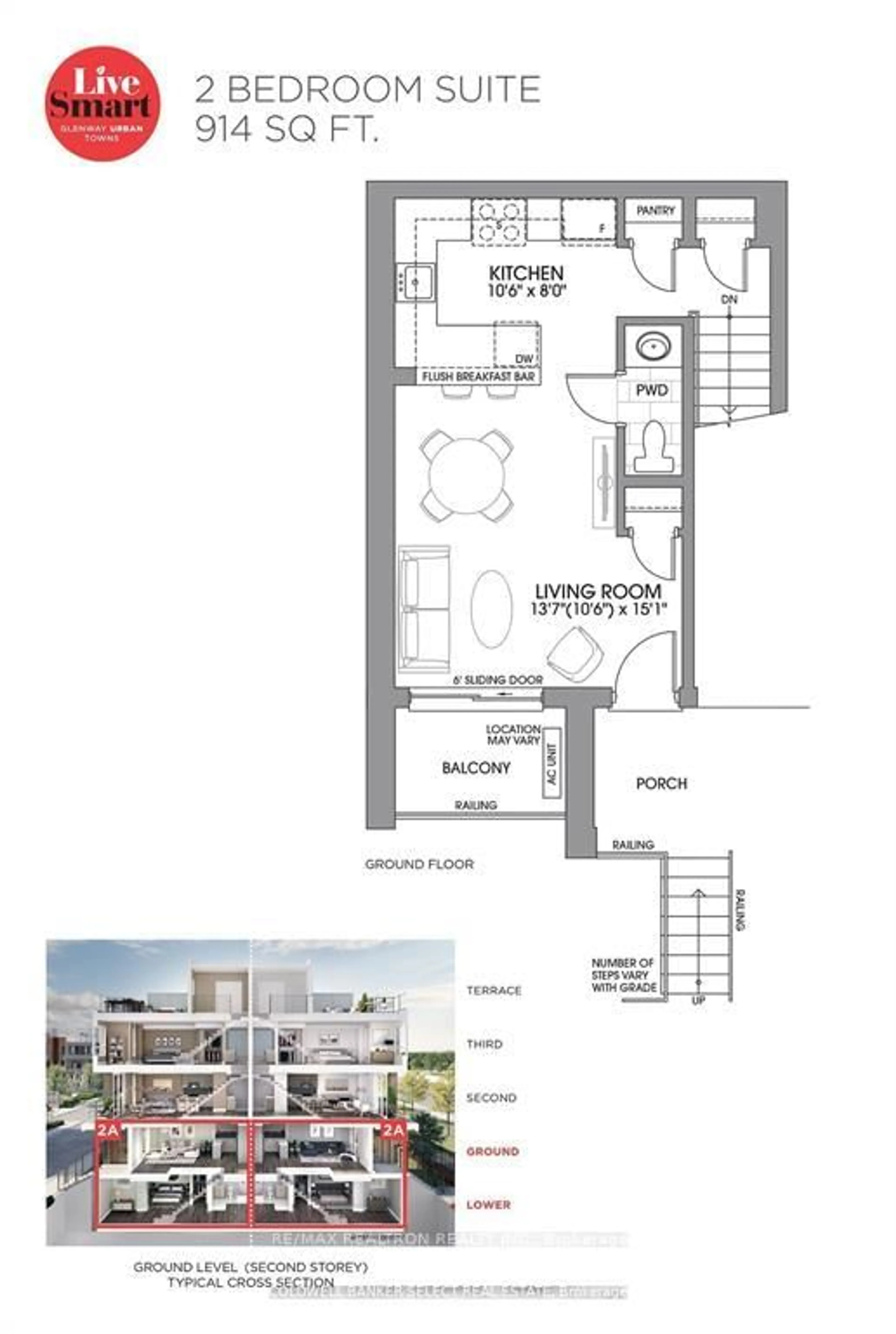 Floor plan for 16 Lytham Green Circ #23, Newmarket Ontario L3Y 0H3