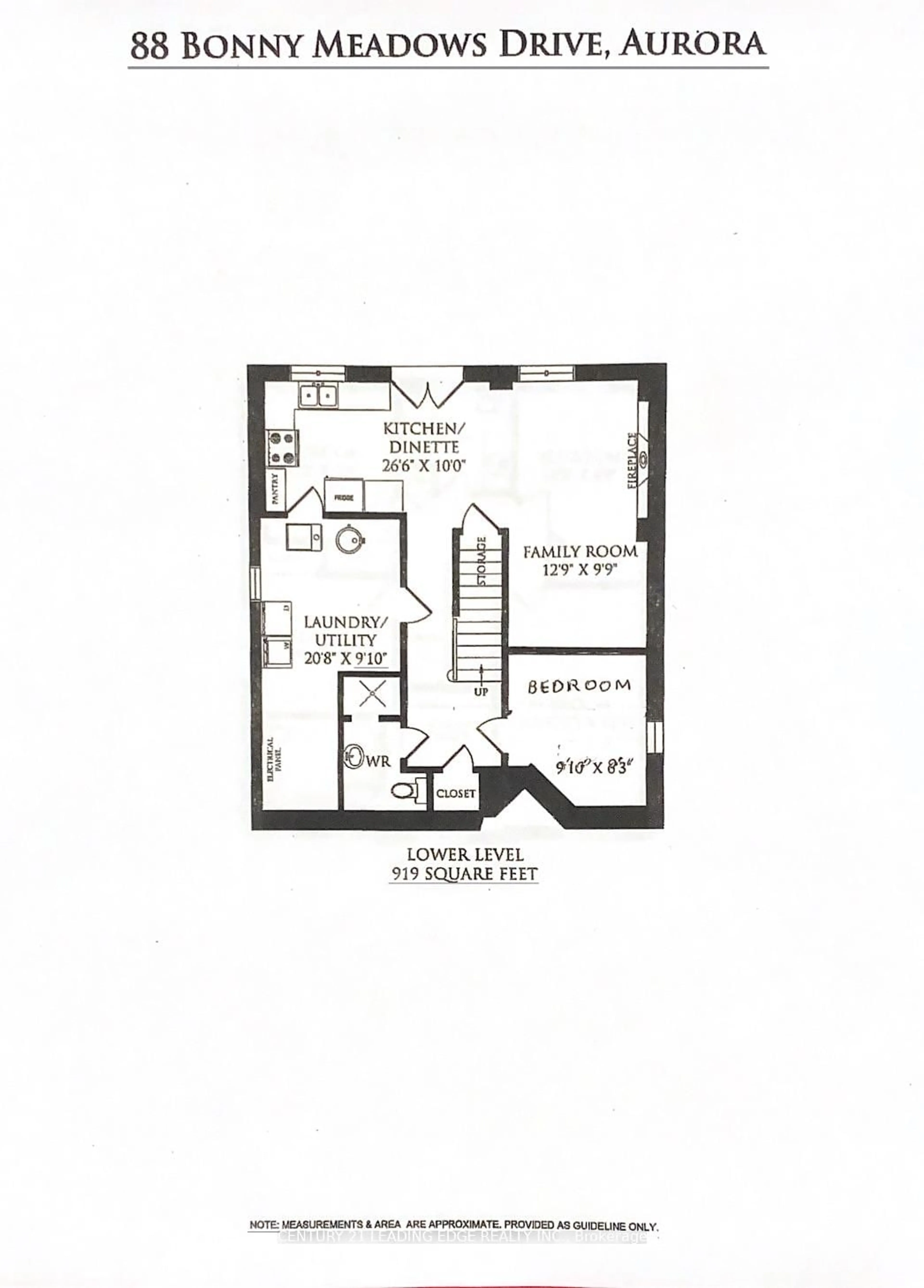 Floor plan for 88 Bonny Meadows Dr, Aurora Ontario L4G 6M9